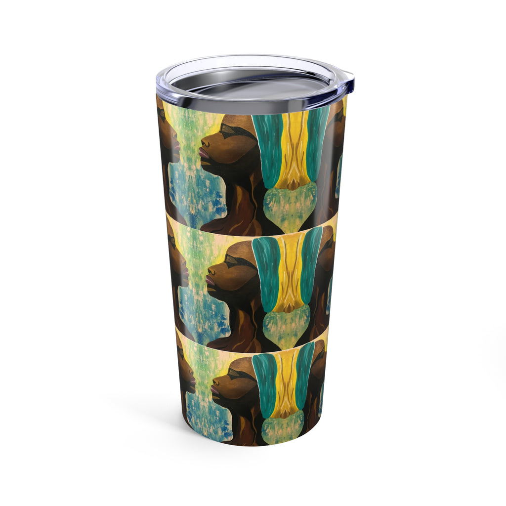 Hues of Heritage Tumbler 20oz, Vibrant Drinkware, Modern Art Travel Mug, Eco-Friendly Gift, Unique Home Beverage Container