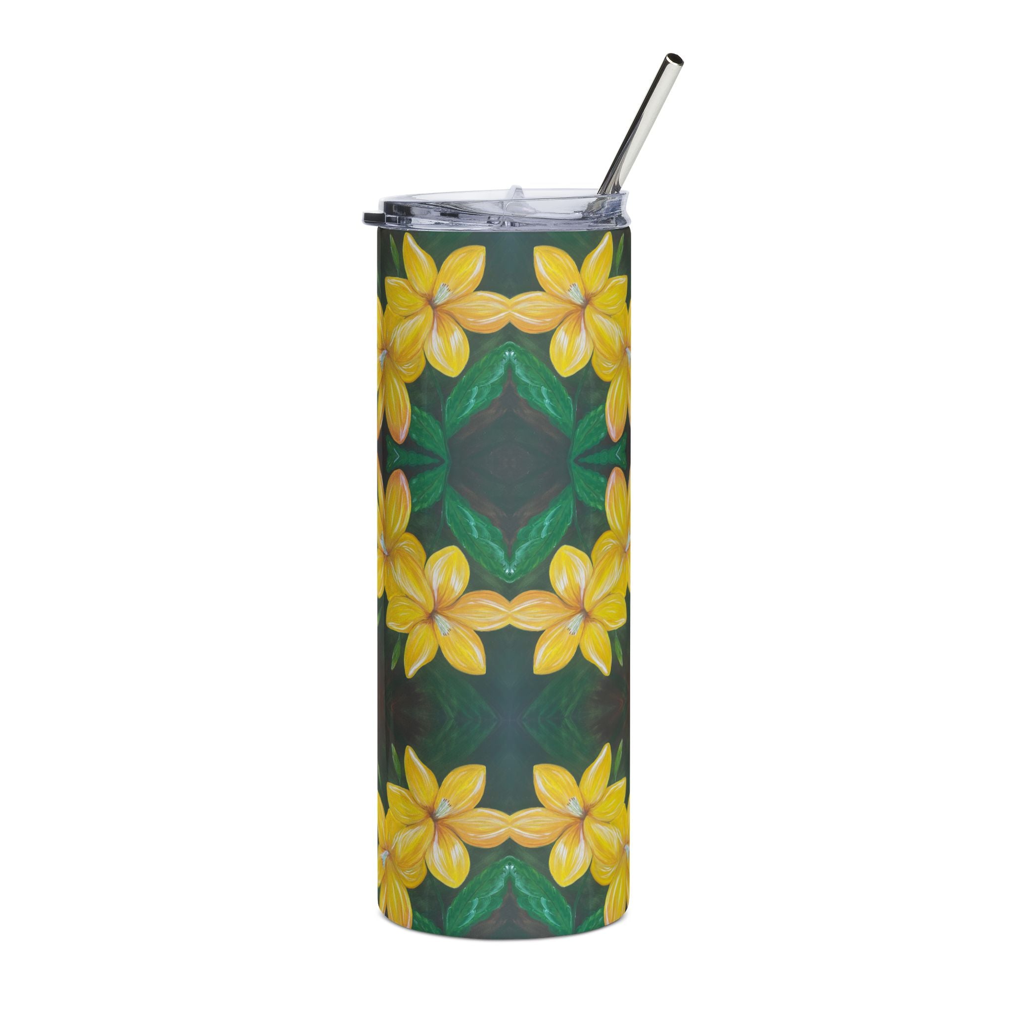 Golden Bloom 20oz Stainless Steel Tumbler