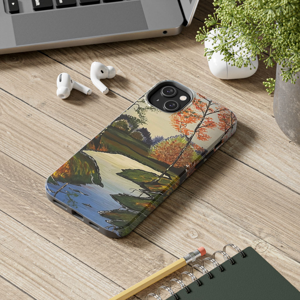 Whispering Birches Phone Case - Hand Painted Unique Designs