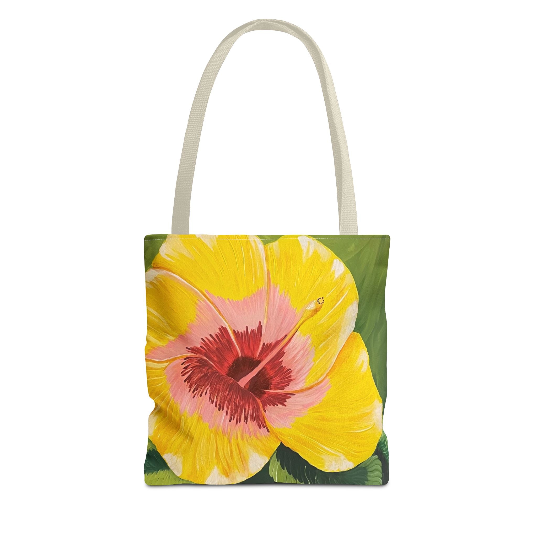 Blushing Sunrise Hand Painted Tote Bag