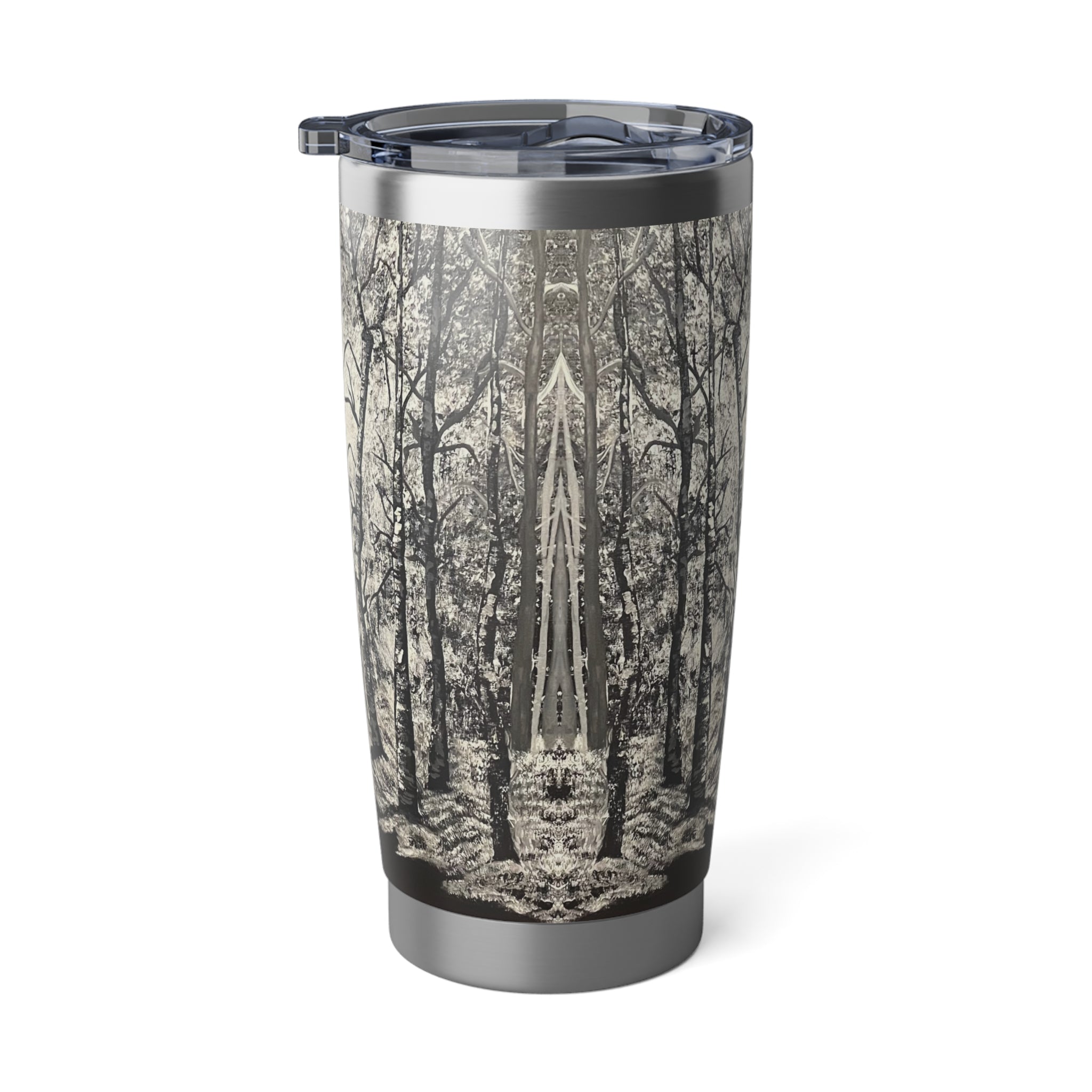 Silver Shadows 20oz Insulated Drinkware, Summer Travel Mug, Gift for Nature Lovers, Eco-Friendly Hydration
