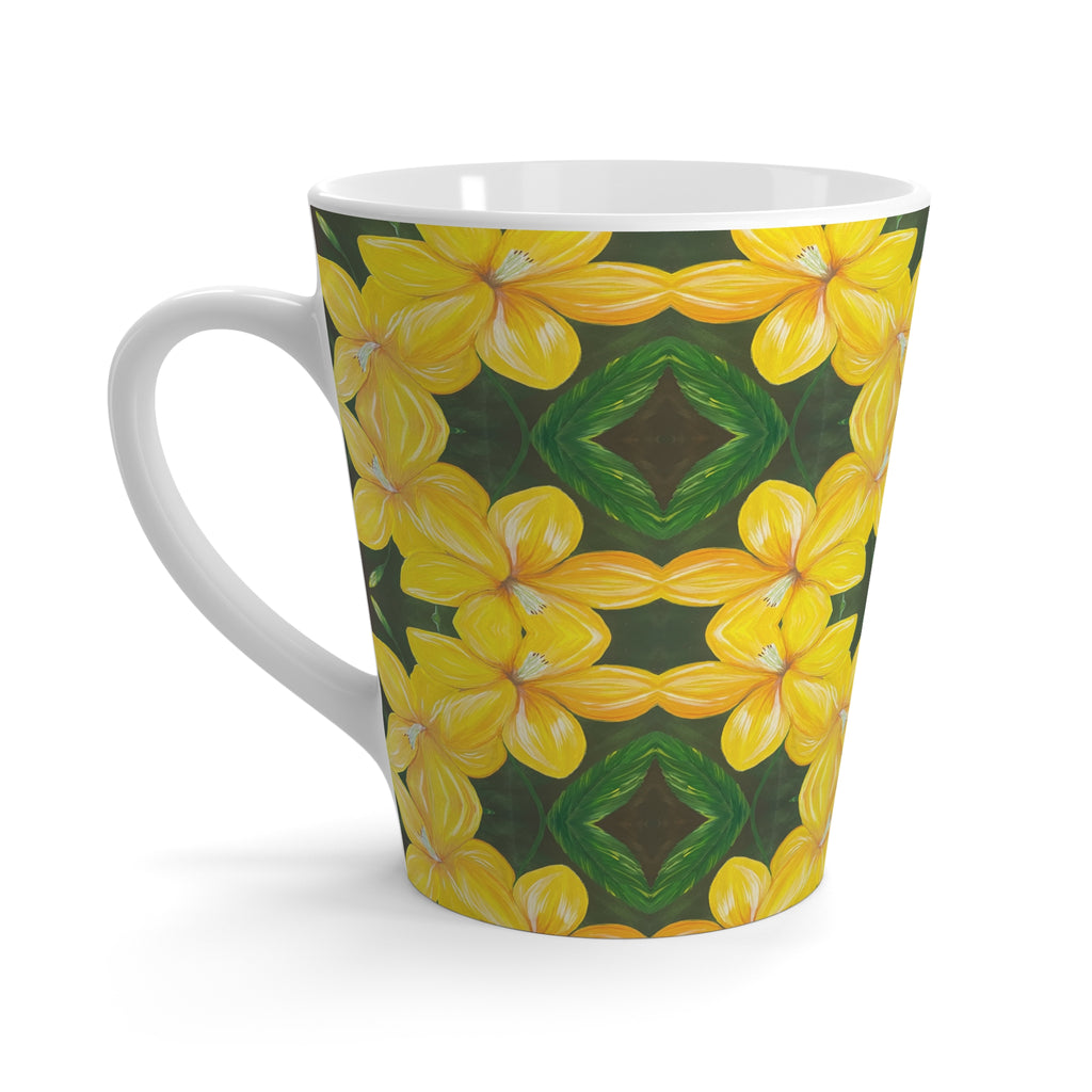 Golden Bloom Latte Mug