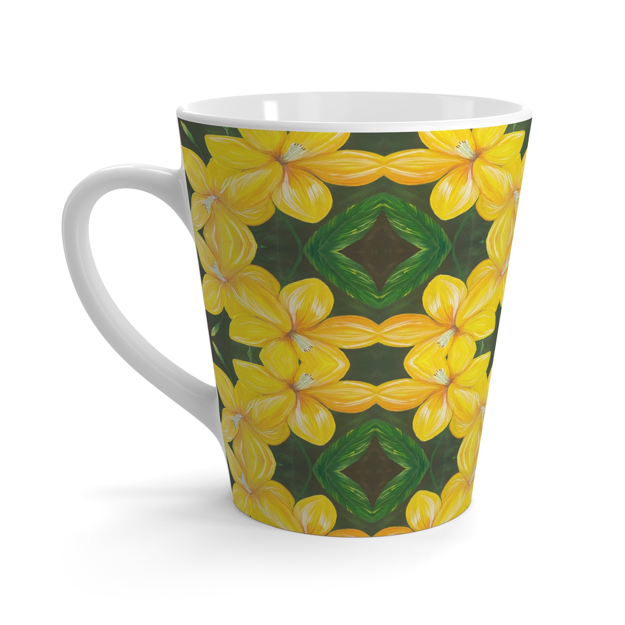 Golden Bloom Latte Mug