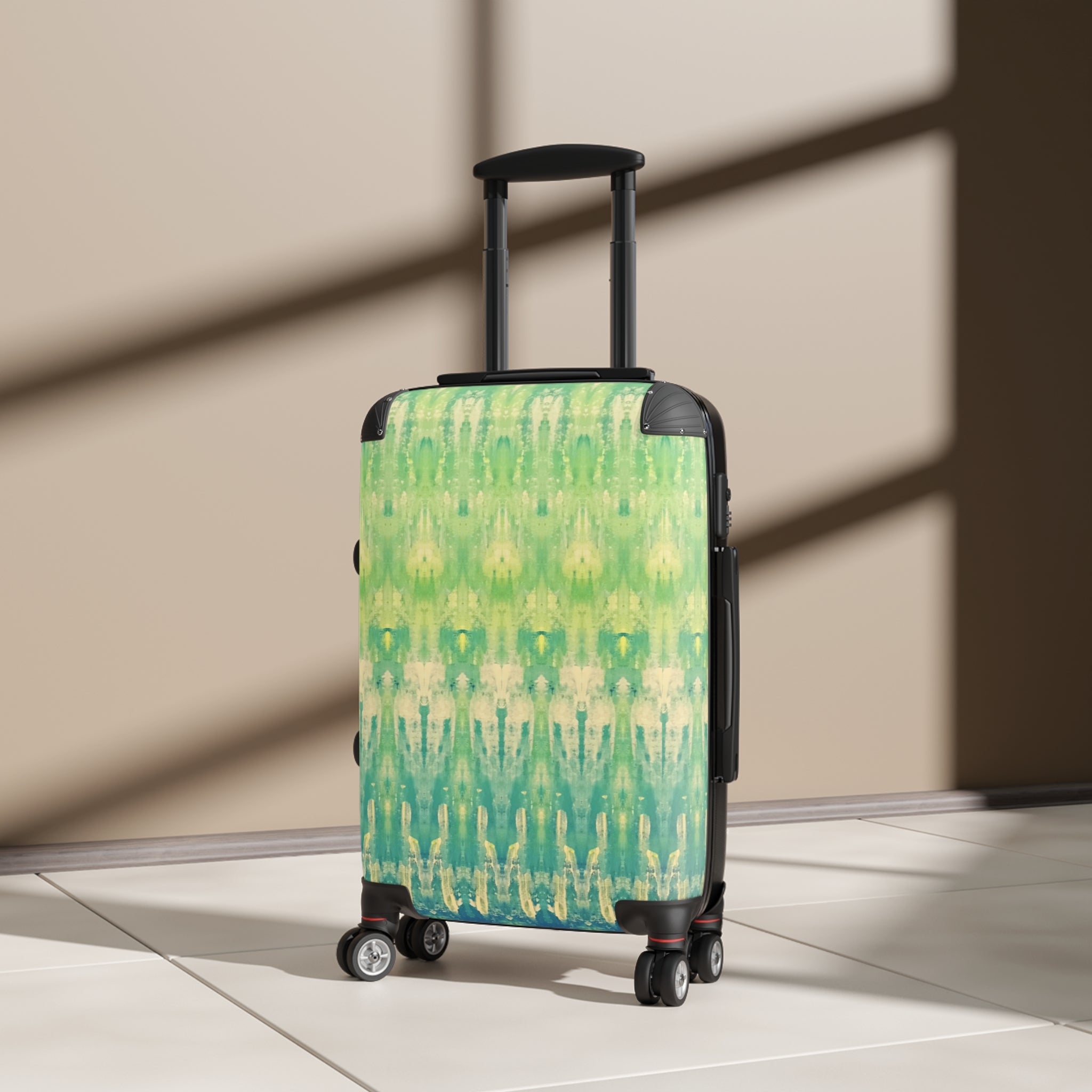 Hues of Heritage Handprinted Colorful Suitcase