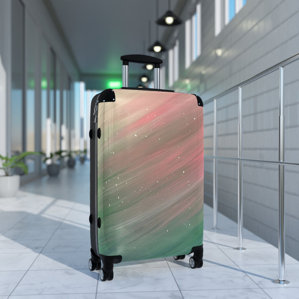 North Sky Handprinted Colorful Suitcase