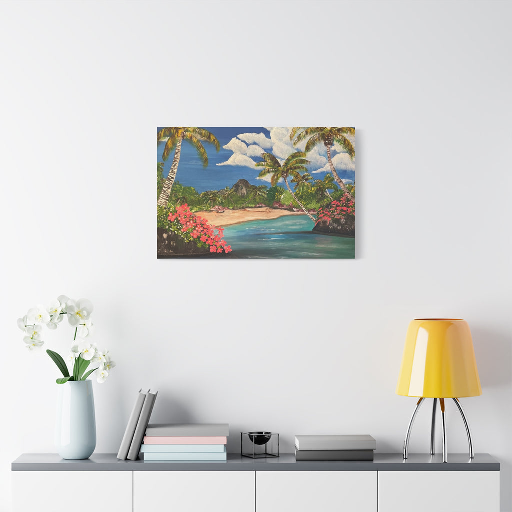 Blooming Paradise Abstract Art Canvas - Contemporary Wall Decor