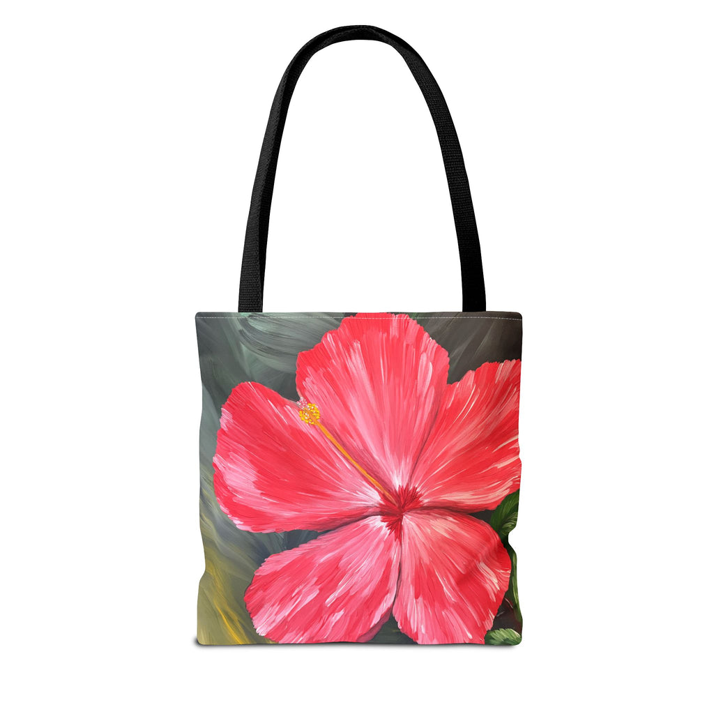 Hibiscus Hues Hand Painted Tote Bag