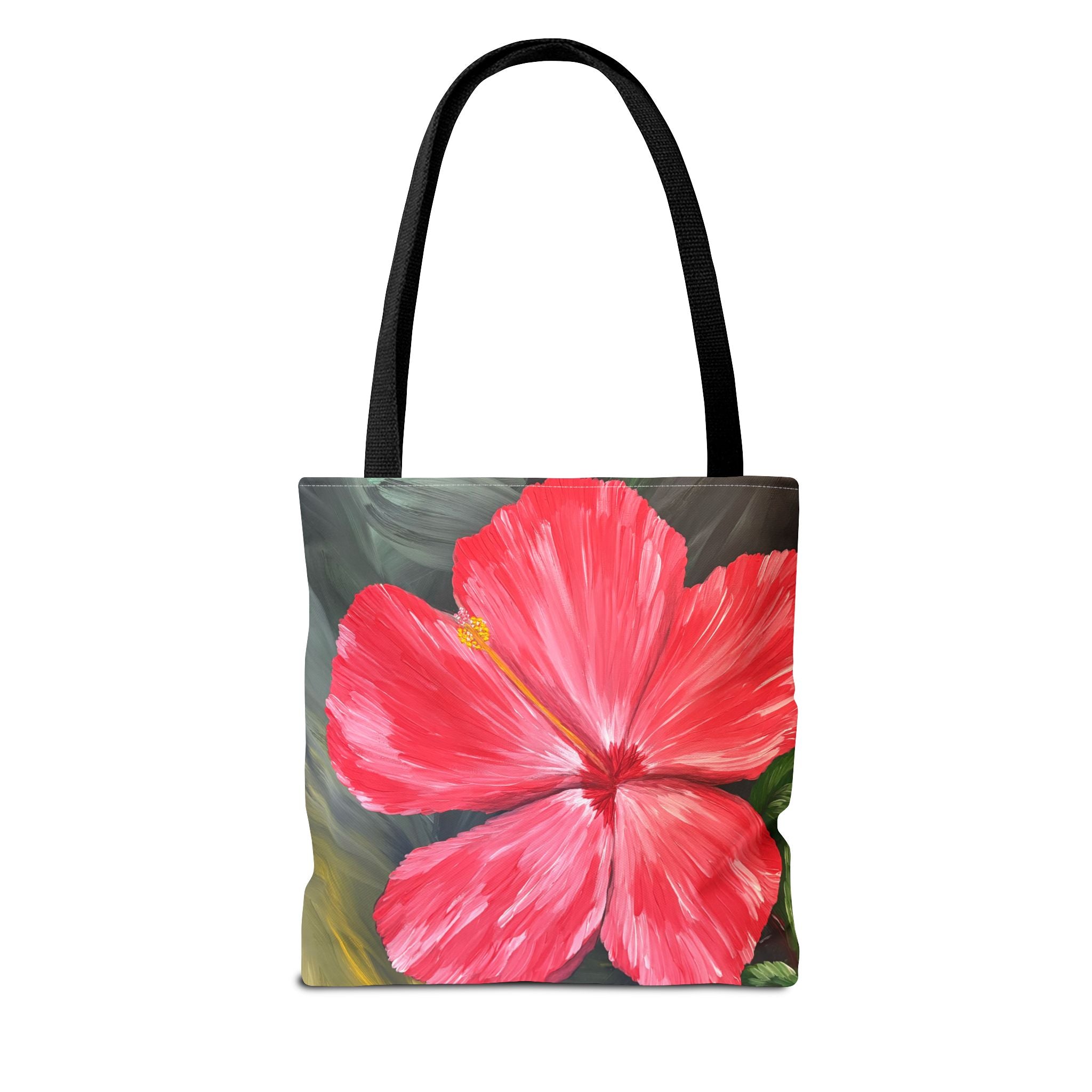 Hibiscus Hues Hand Painted Tote Bag