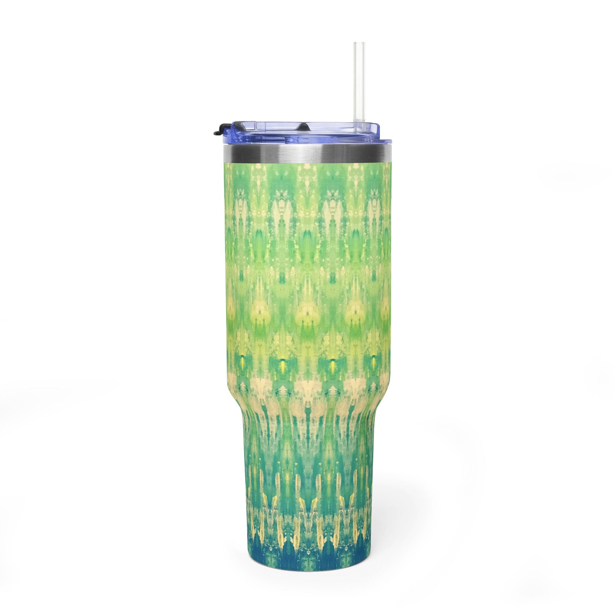 Hues of Heritage 40oz  Vacuum Tumbler — Insulated Travel Mug with Straw
