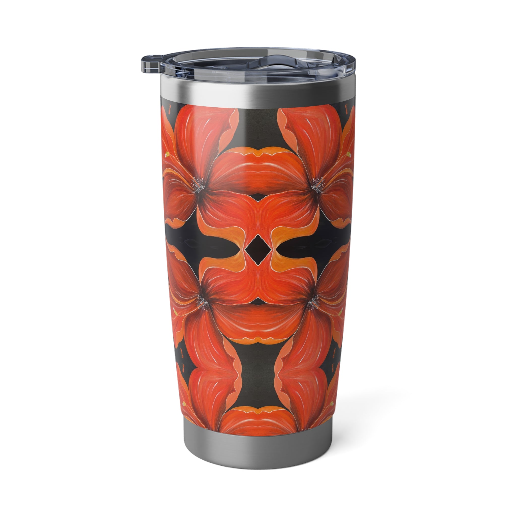 Scarlet Veil Tumbler | Vagabond 20oz Insulated Drinkware, Summer Travel Mug, Gift for Nature Lovers, Eco-Friendly Hydration