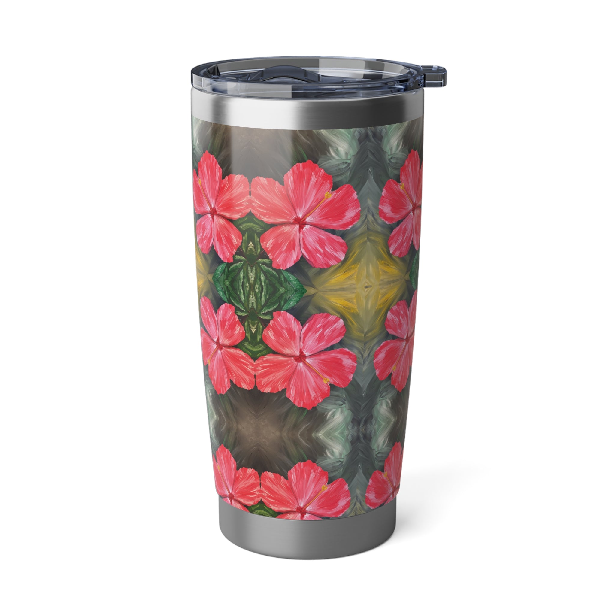 Hibiscus Hues Tumbler | Vagabond 20oz Insulated Drinkware, Summer Travel Mug, Gift for Nature Lovers, Eco-Friendly Hydration