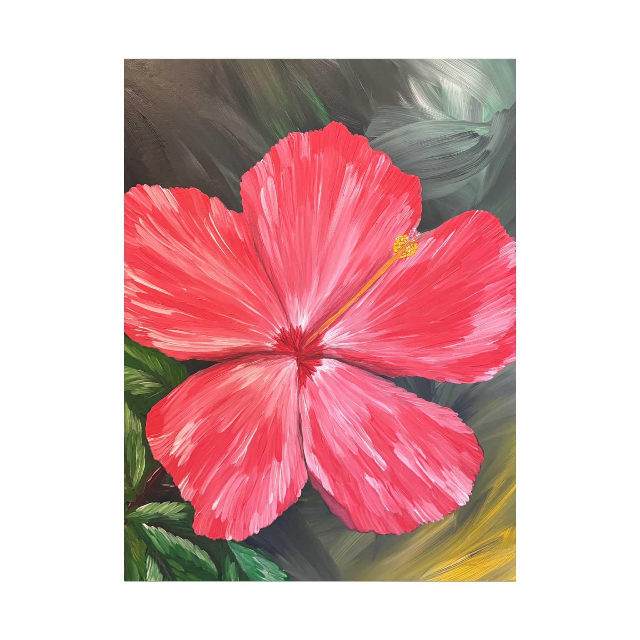 Hibiscus Hues Canvas Wall Art