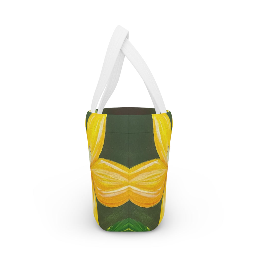 Golden Bloom Insulated Lunch Bag