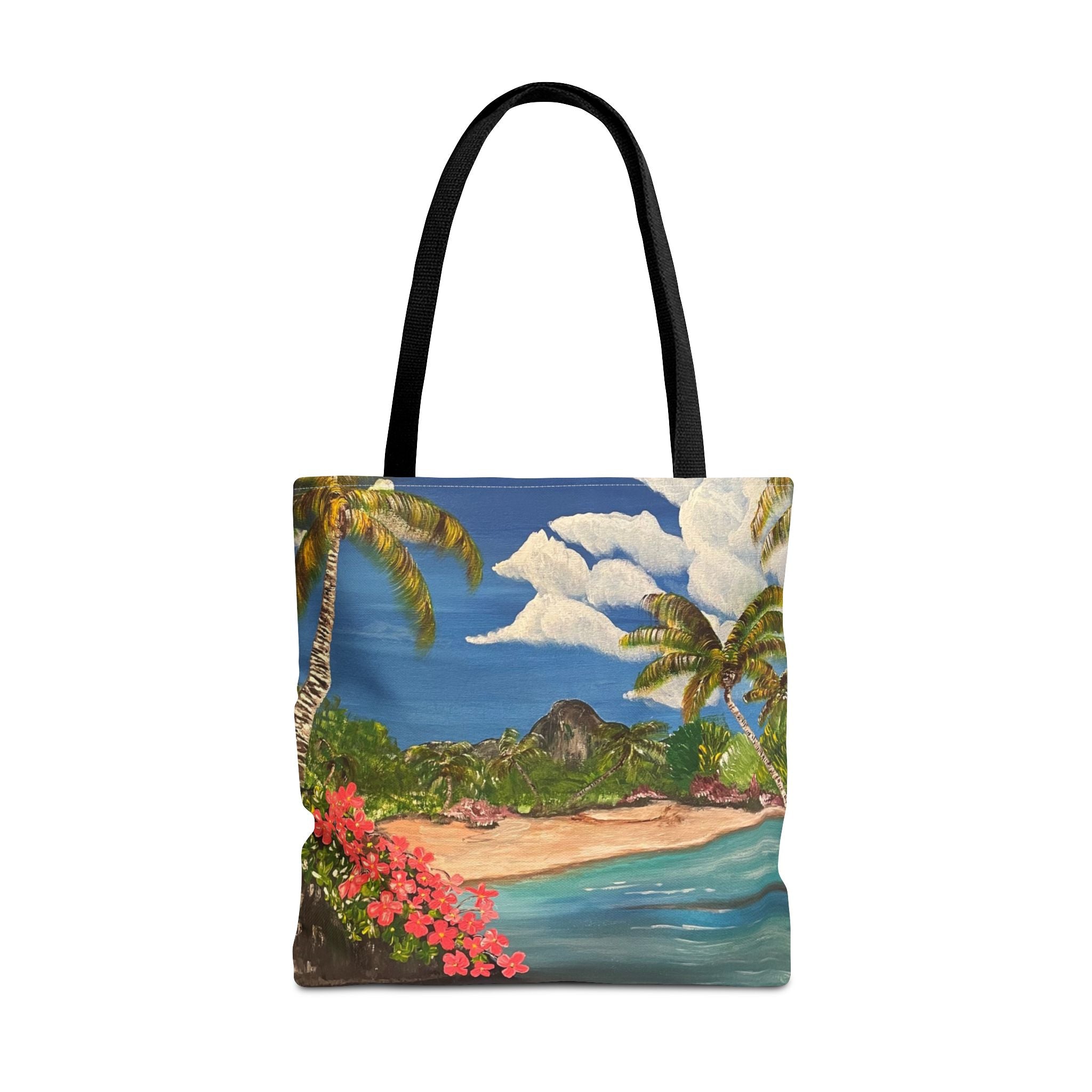Blooming Paradise Hand Painted Tote Bag