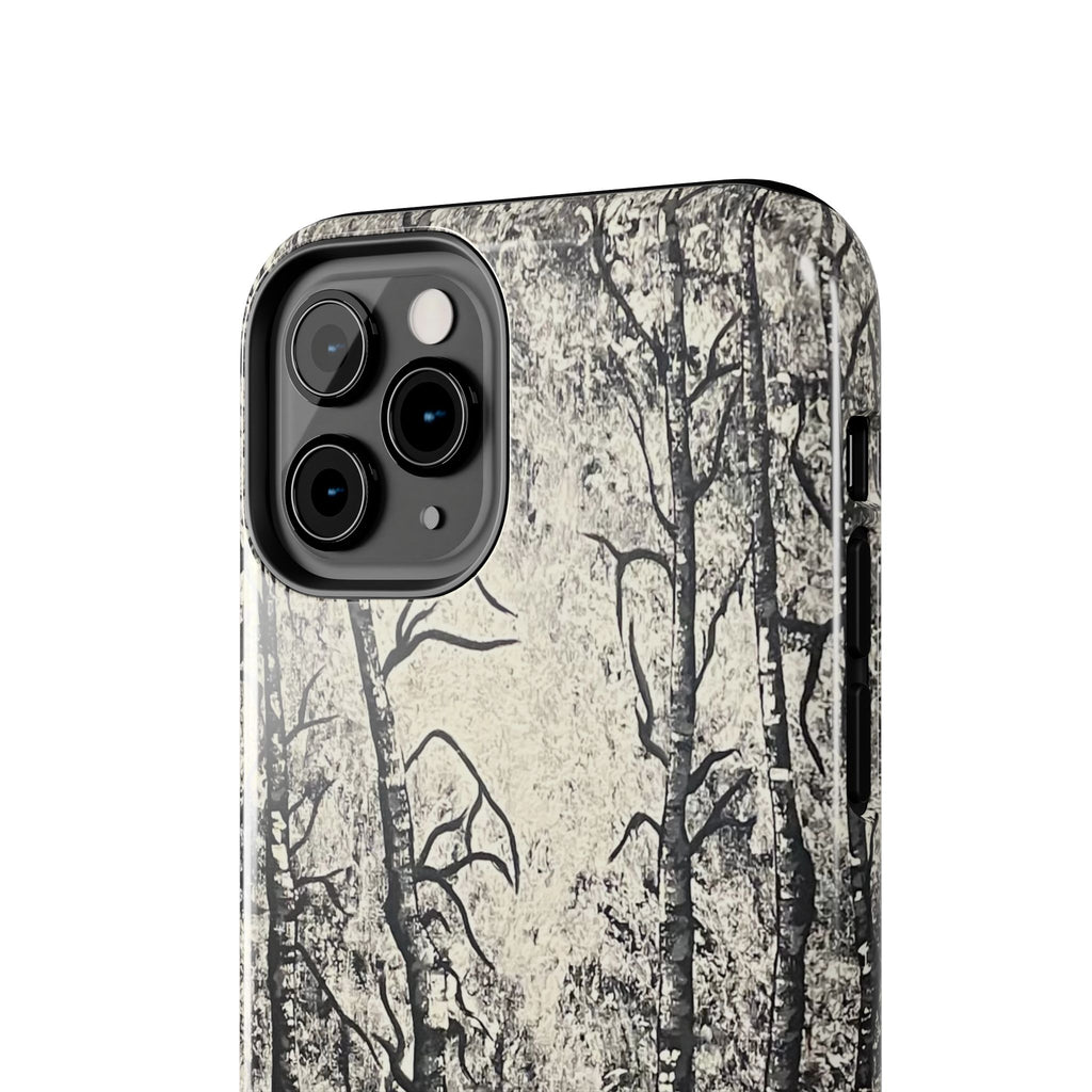 Silver Shadows Phone Case - Hand Painted Unique Designs