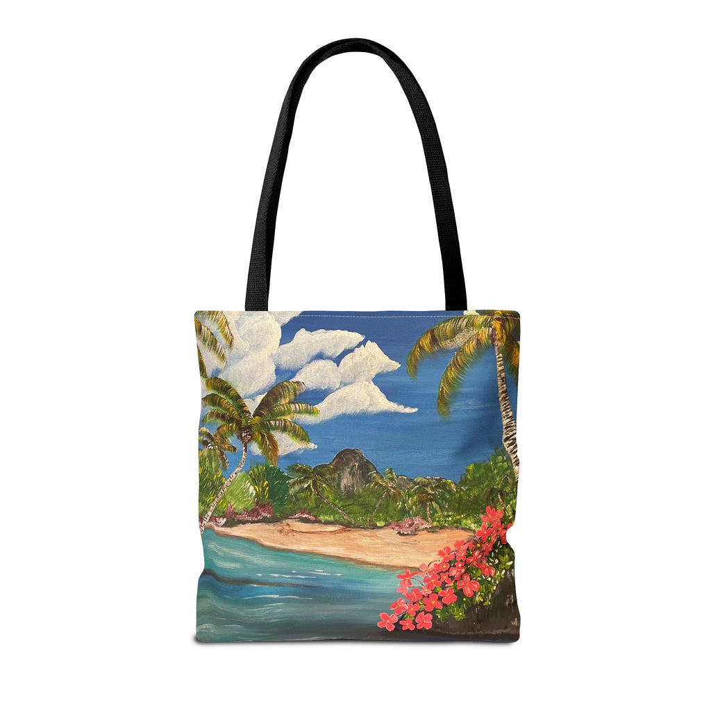 Blooming Paradise Hand Painted Tote Bag