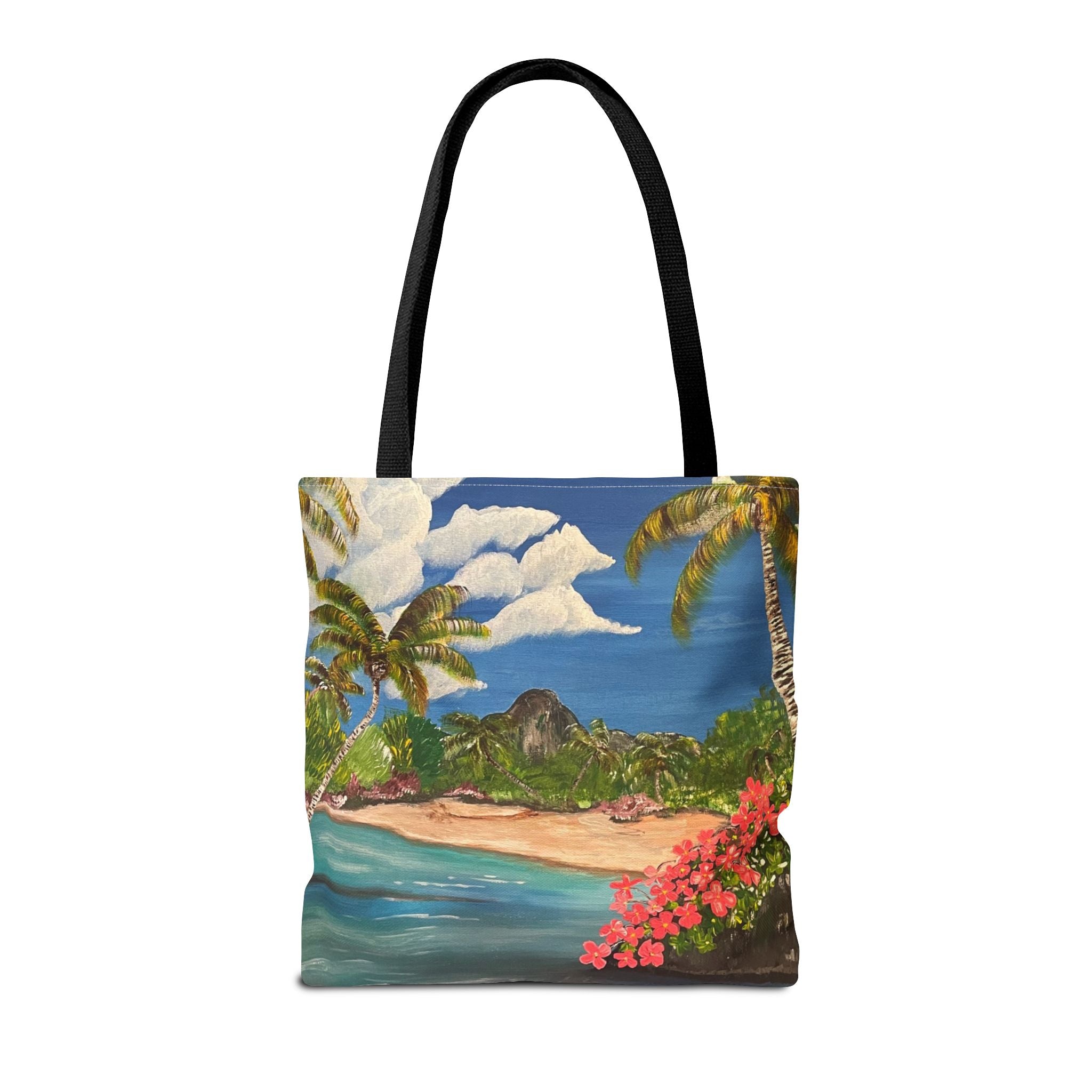 Blooming Paradise Hand Painted Tote Bag