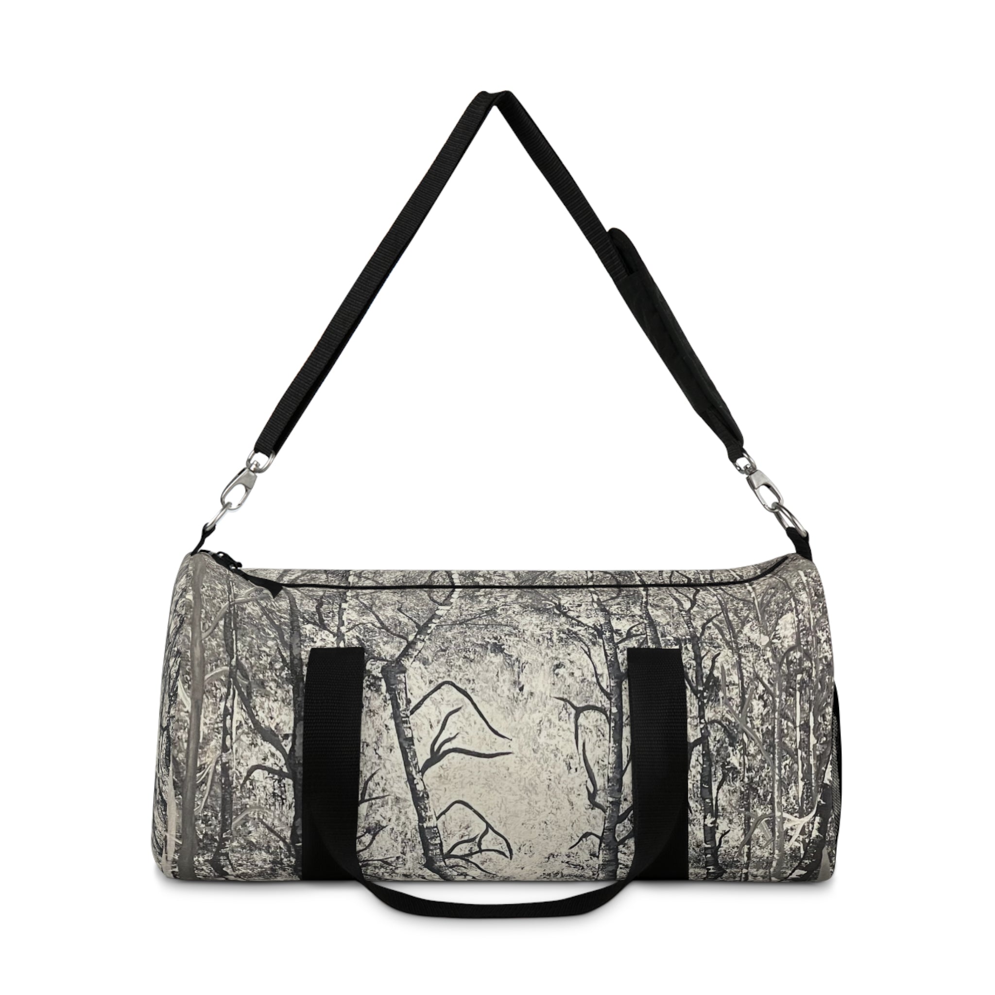 Silver Shadows Hand Painted Duffel Bag
