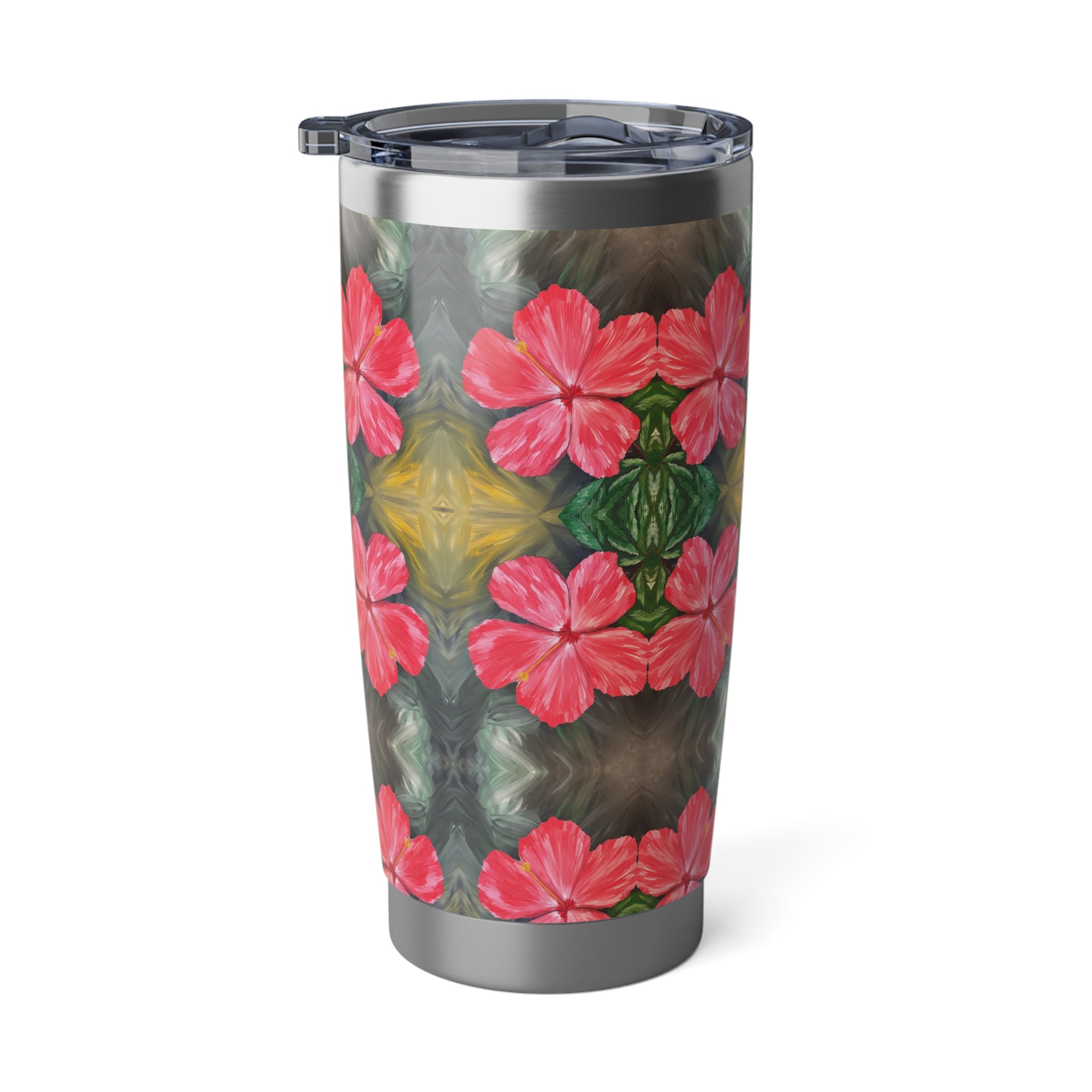 Hibiscus Hues Tumbler | Vagabond 20oz Insulated Drinkware, Summer Travel Mug, Gift for Nature Lovers, Eco-Friendly Hydration