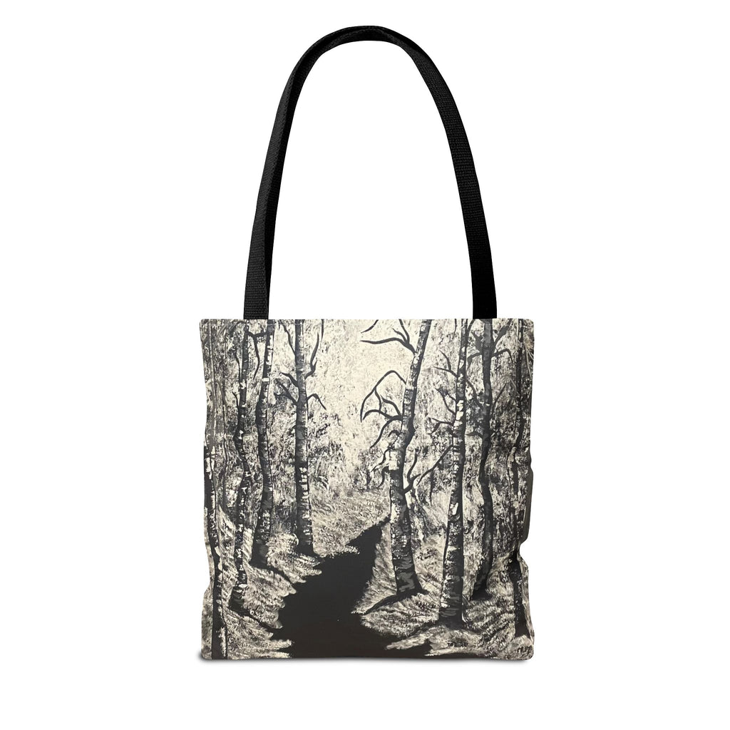 Silver Shadows Hand Painted Tote Bag