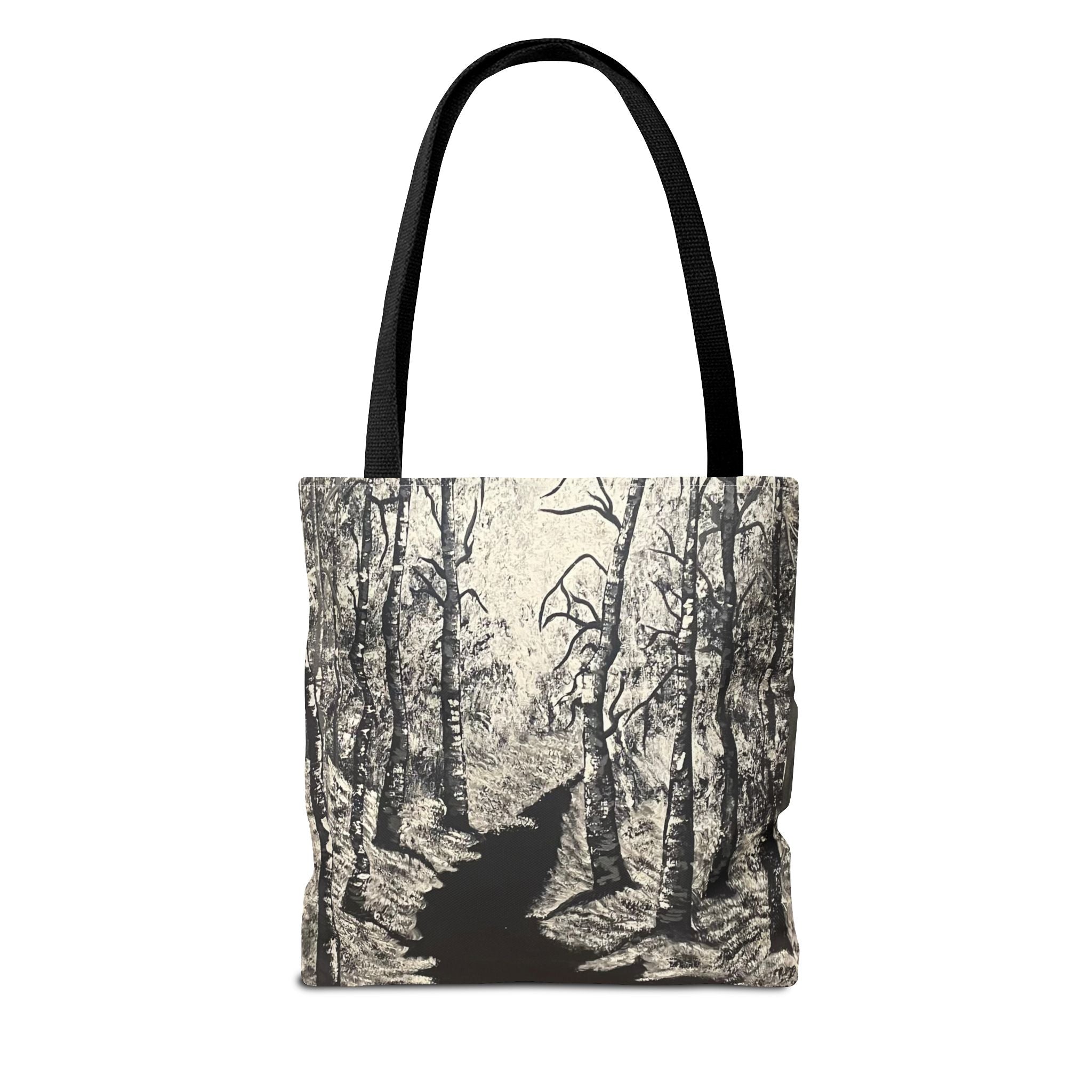 Silver Shadows Hand Painted Tote Bag