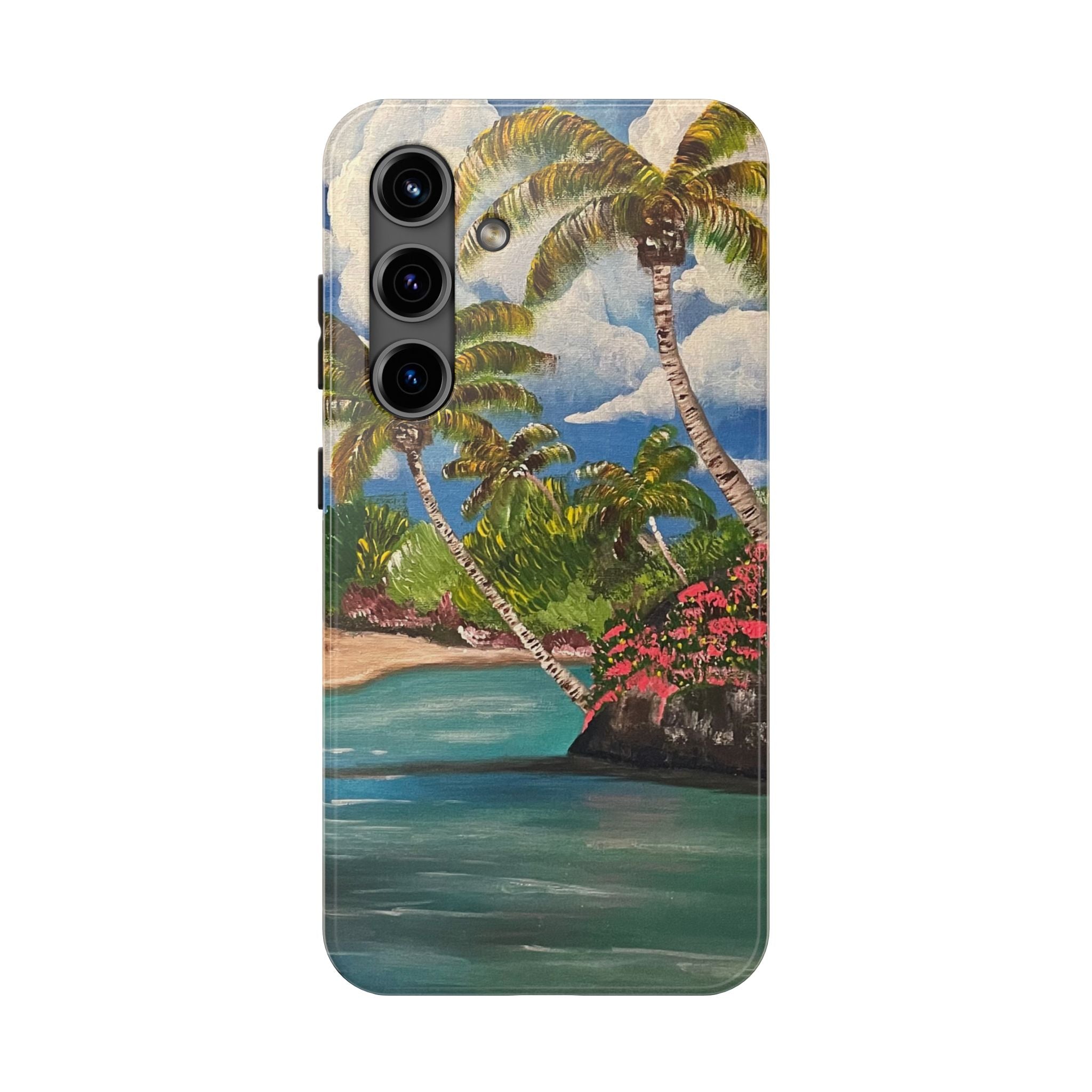 Blooming Paradise Phone Case Hand Painted Unique Designs