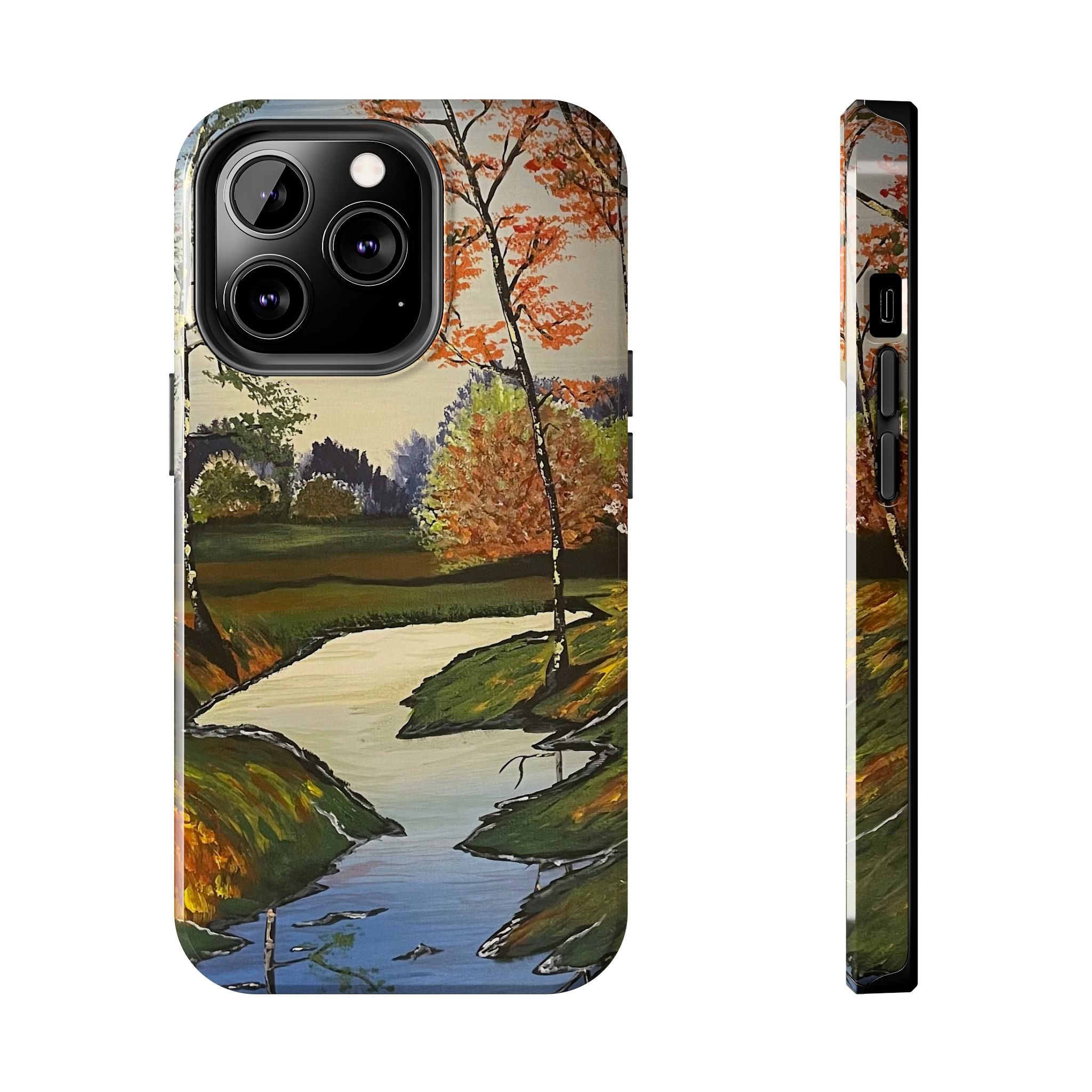 Whispering Birches Phone Case - Hand Painted Unique Designs