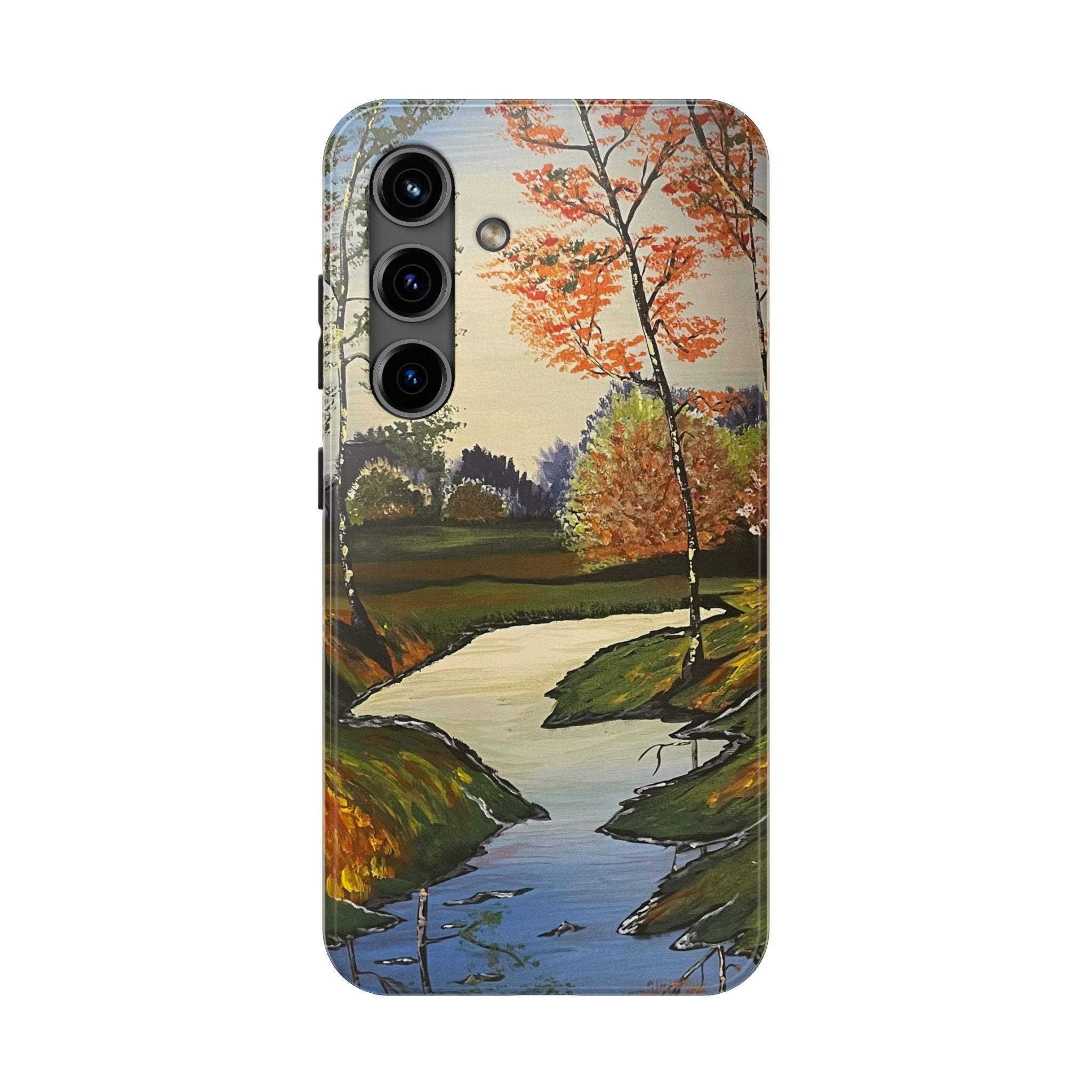 Whispering Birches Phone Case - Hand Painted Unique Designs