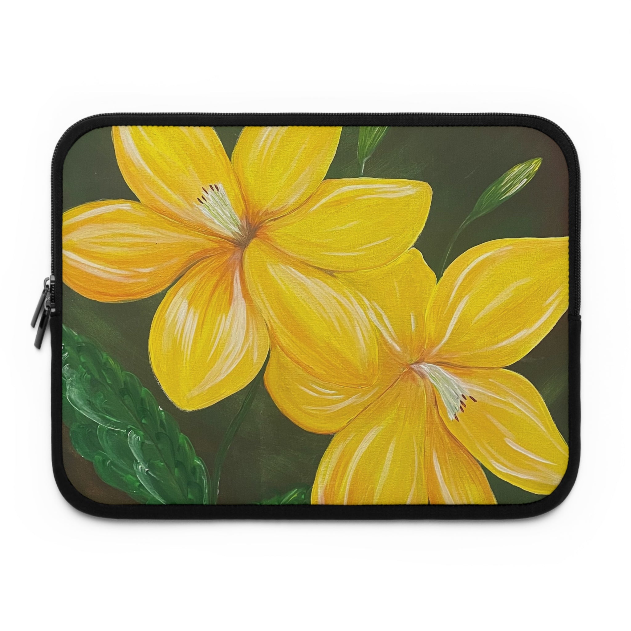 Golden Bloom Laptop Sleeve for Tech Lovers - Perfect Gift for Students and Professionals