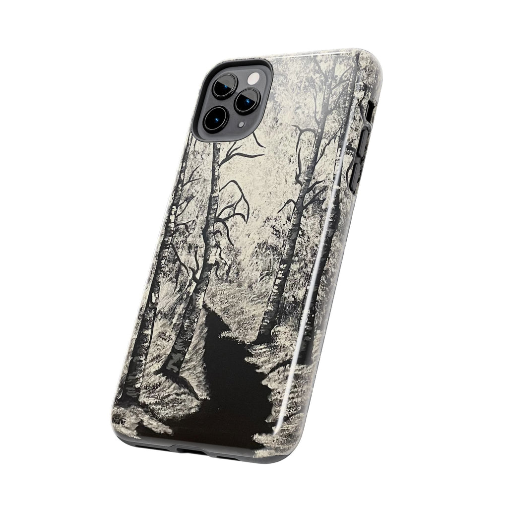 Silver Shadows Phone Case - Hand Painted Unique Designs