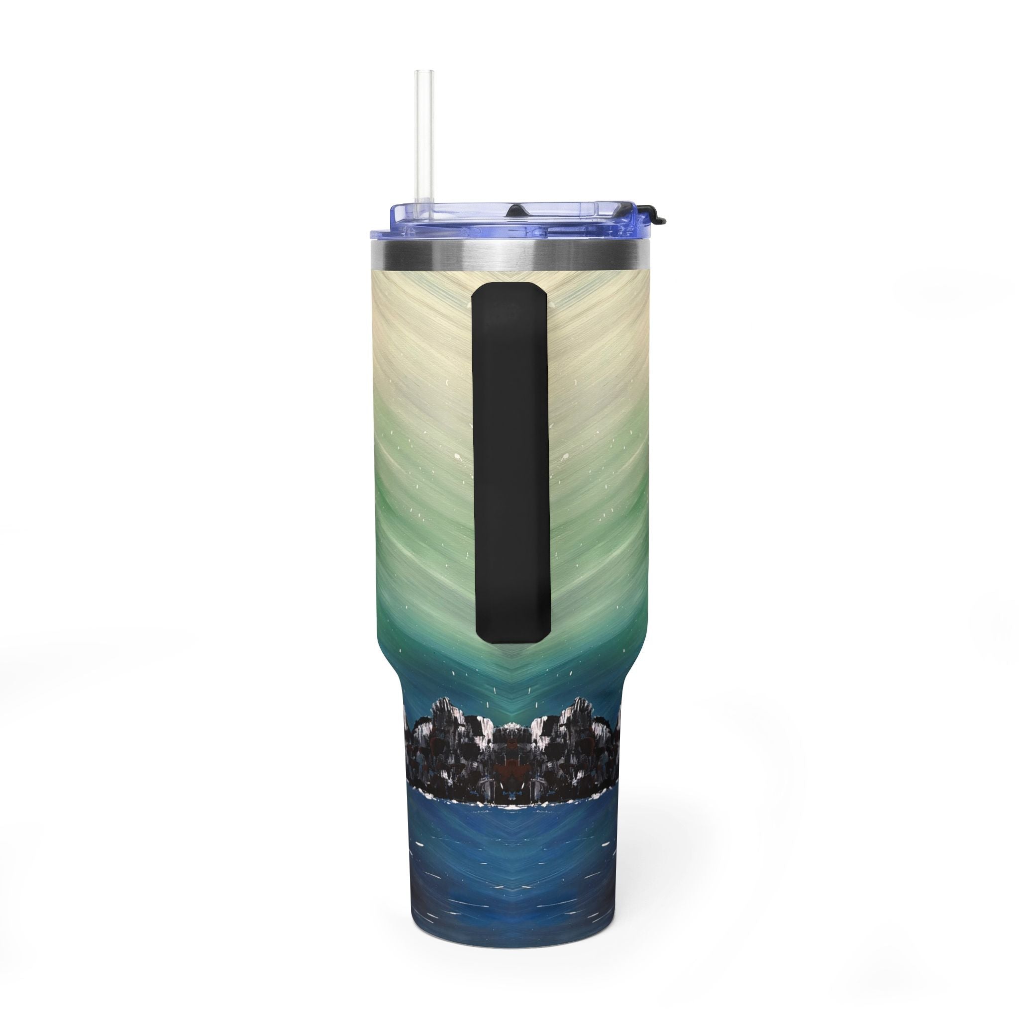 The North Sky 40oz  Vacuum Tumbler — Insulated Travel Mug with Straw