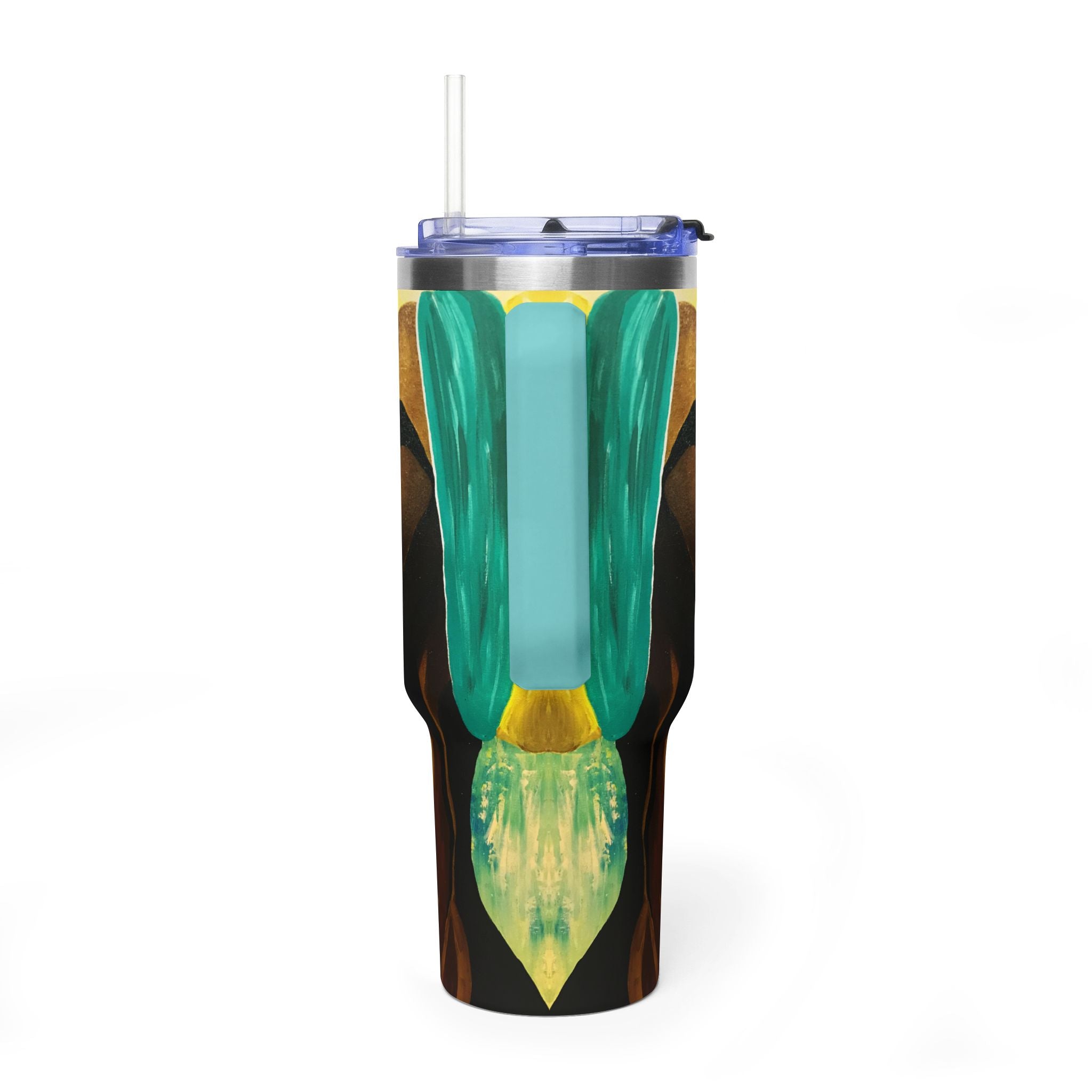 Hues of Heritage 40oz  Vacuum Tumbler — Insulated Travel Mug with Straw