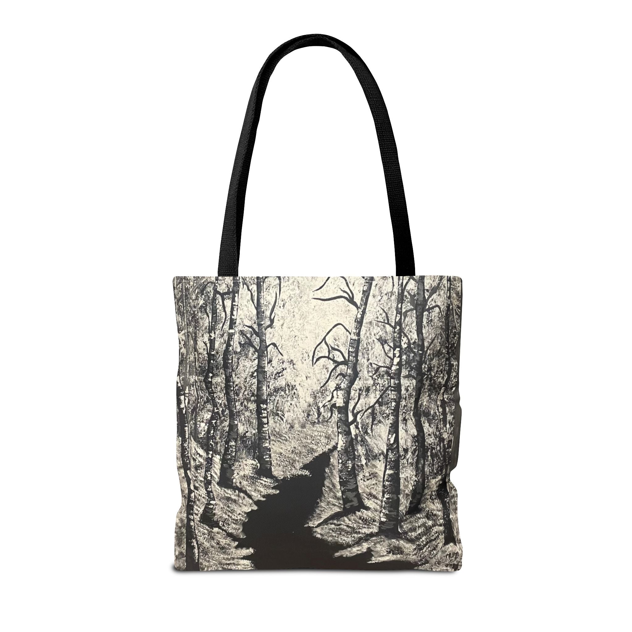Silver Shadows Hand Painted Tote Bag