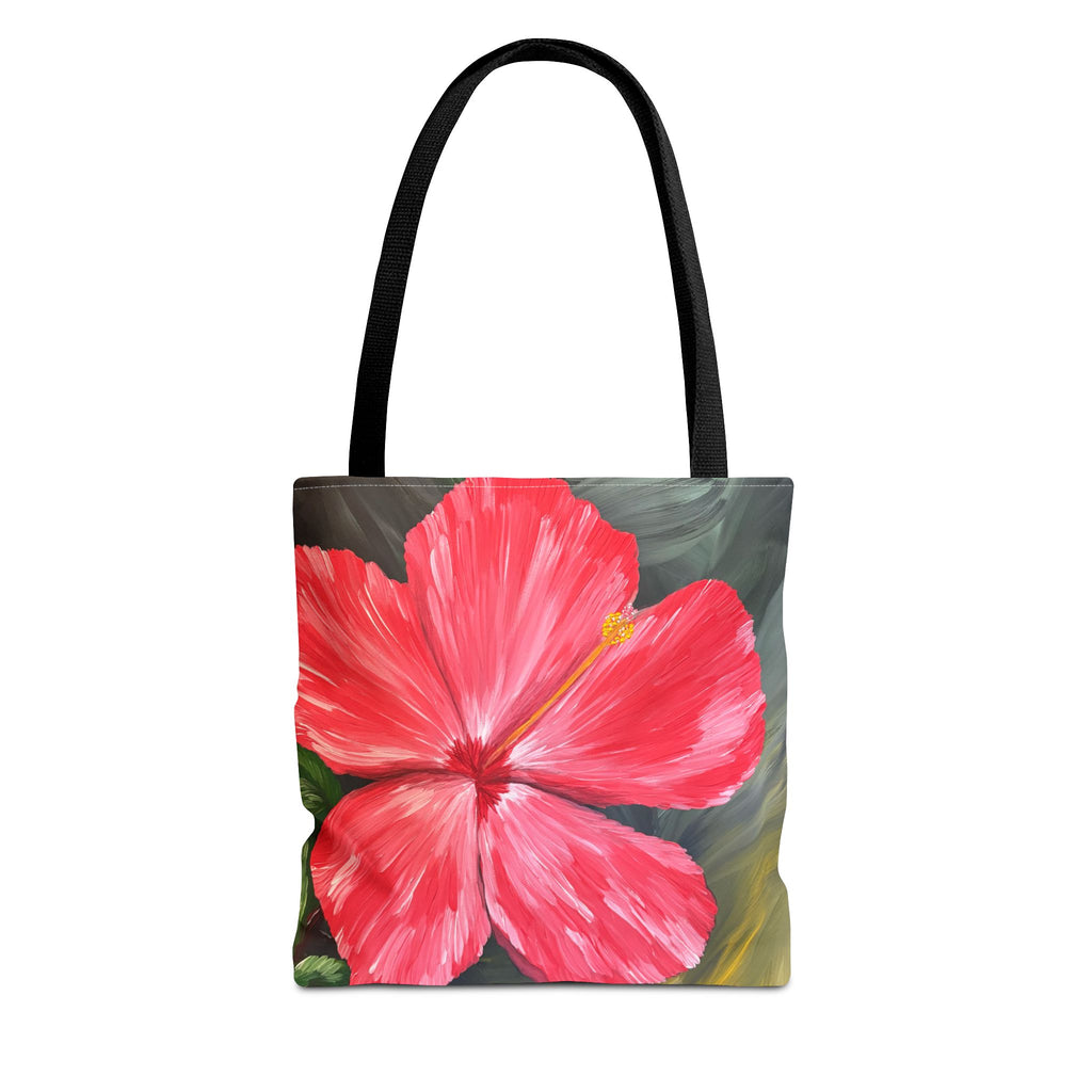 Hibiscus Hues Hand Painted Tote Bag