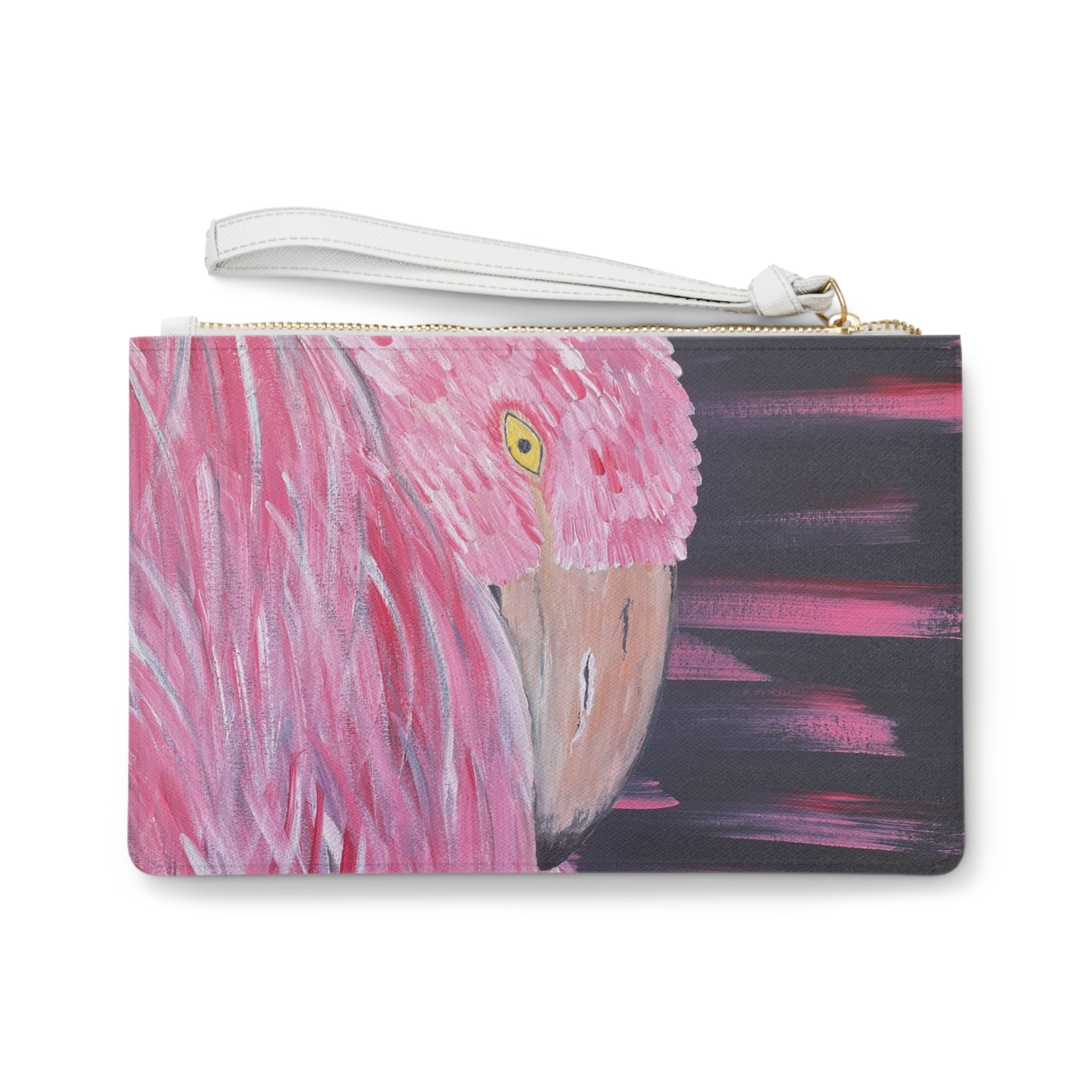 Feathered Grace Clutch Bag - Makeup Bags