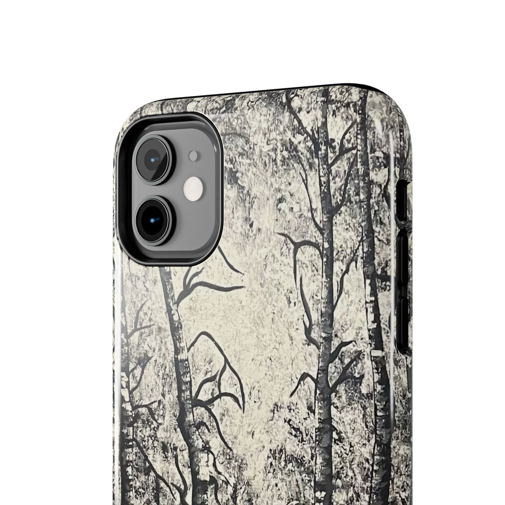 Silver Shadows Phone Case - Hand Painted Unique Designs
