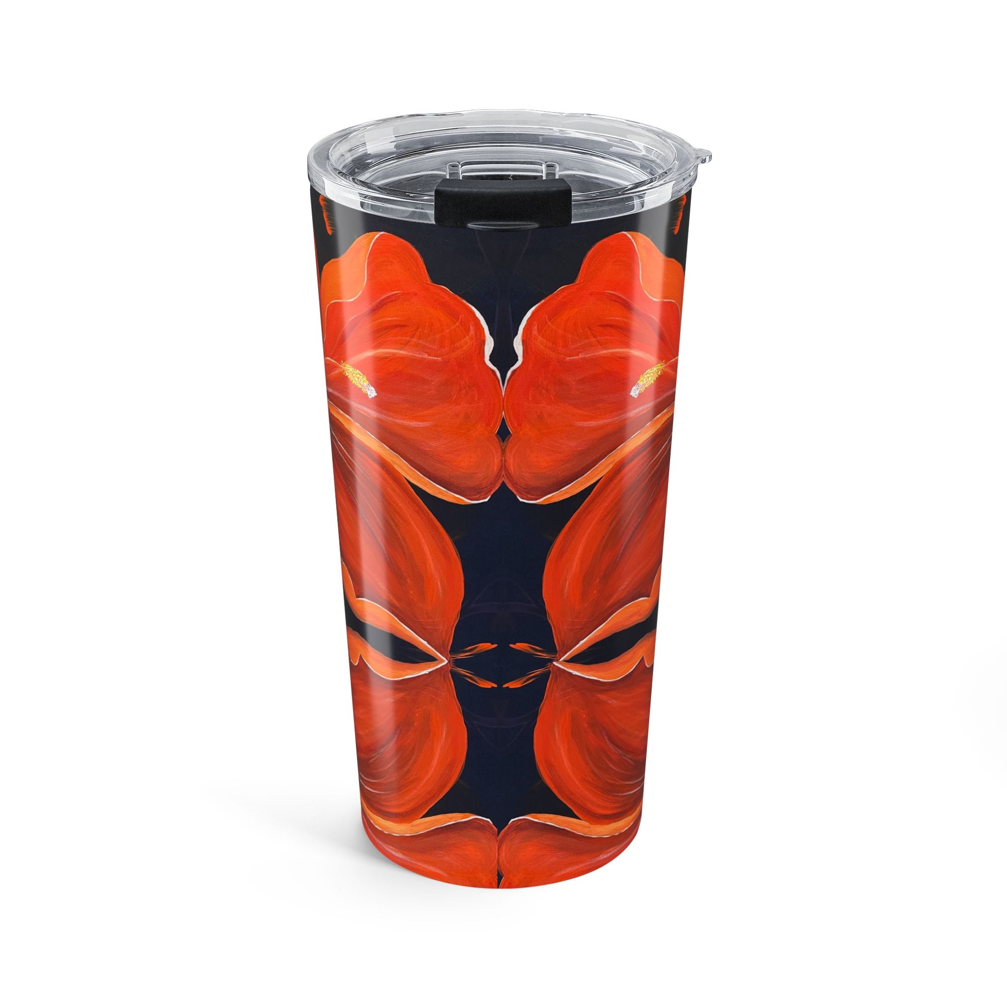 Scarlet Veil 20oz Artistic Tumbler - Perfect Hand Painted Gift