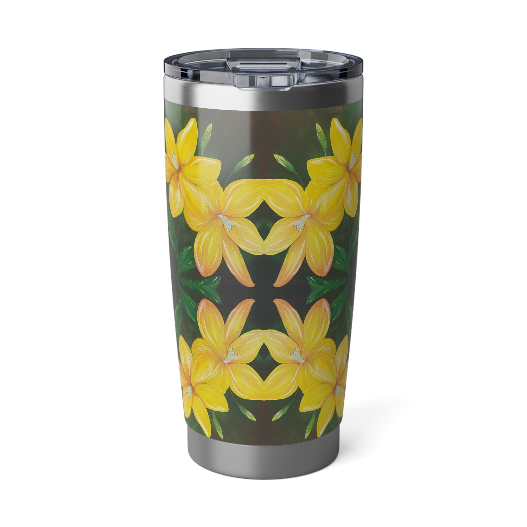 Golden Bloom Tumbler | 20oz Insulated Drinkware, Summer Travel Mug, Gift for Nature Lovers, Eco-Friendly Hydration