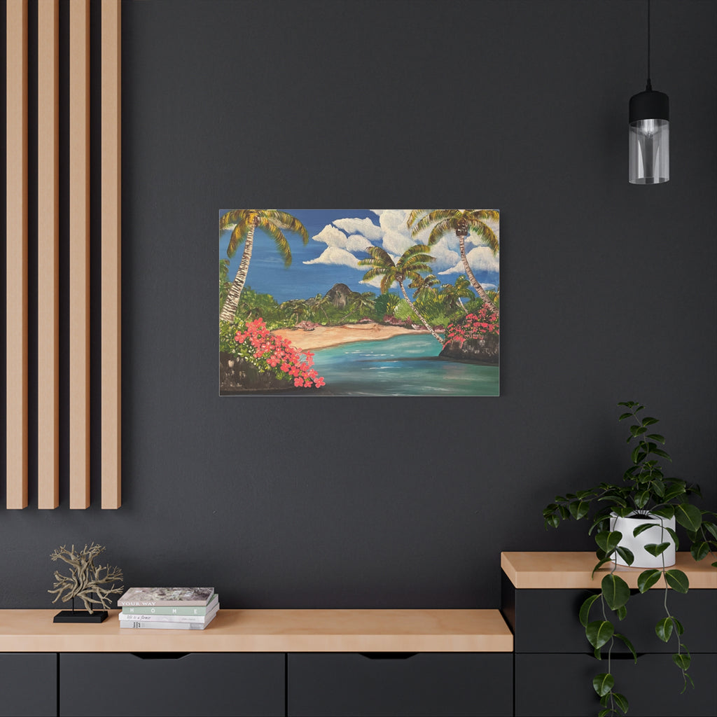 Blooming Paradise Abstract Art Canvas - Contemporary Wall Decor