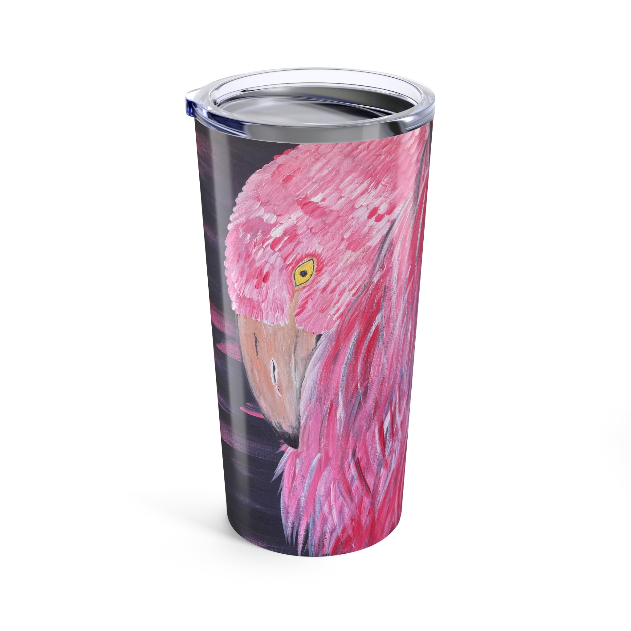 Feathered Grace 20oz Artistic Tumbler - Perfect Hand Painted Gift