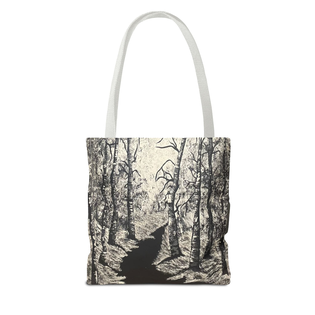 Silver Shadows Hand Painted Tote Bag