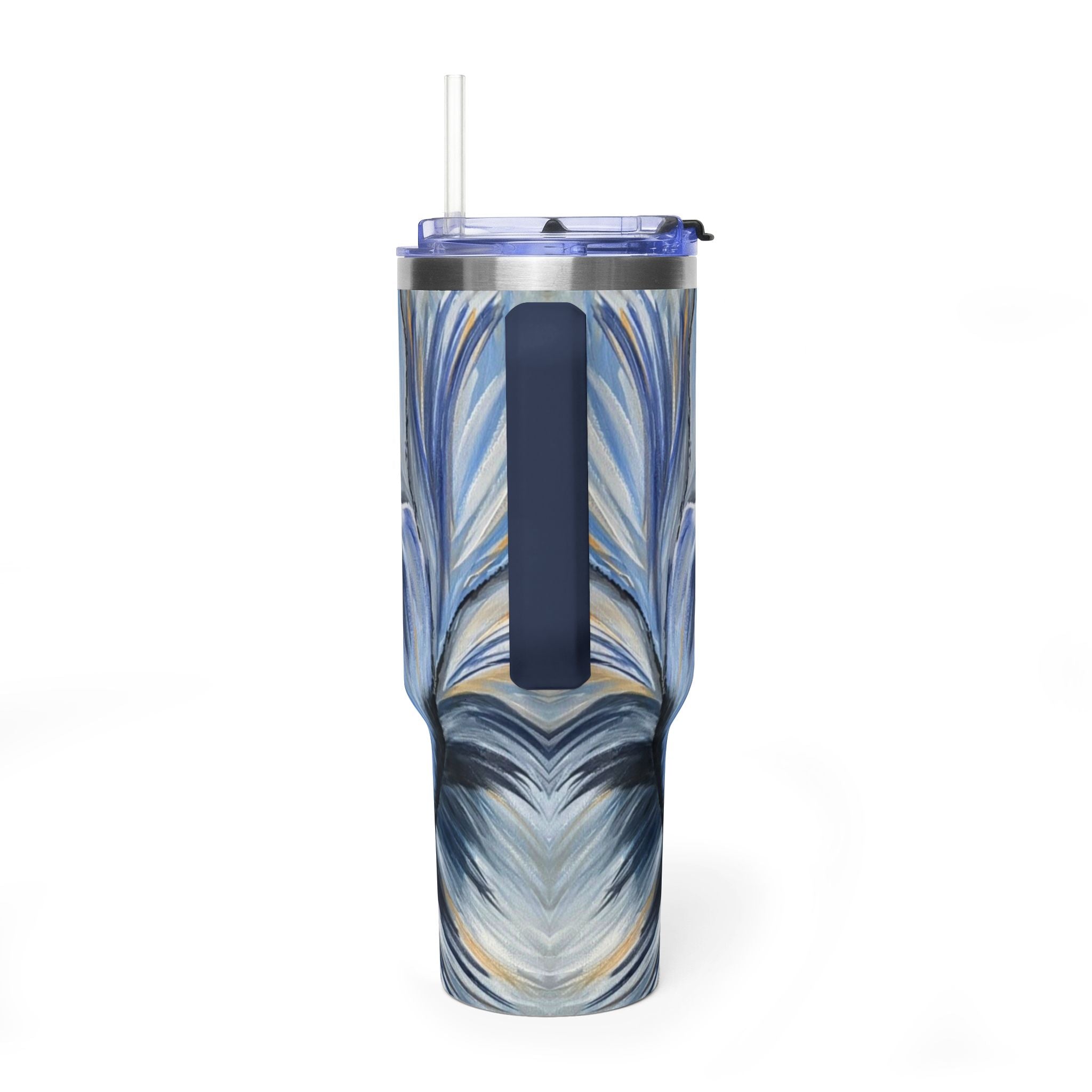 Velvet Current 40oz  Vacuum Tumbler — Insulated Travel Mug with Straw