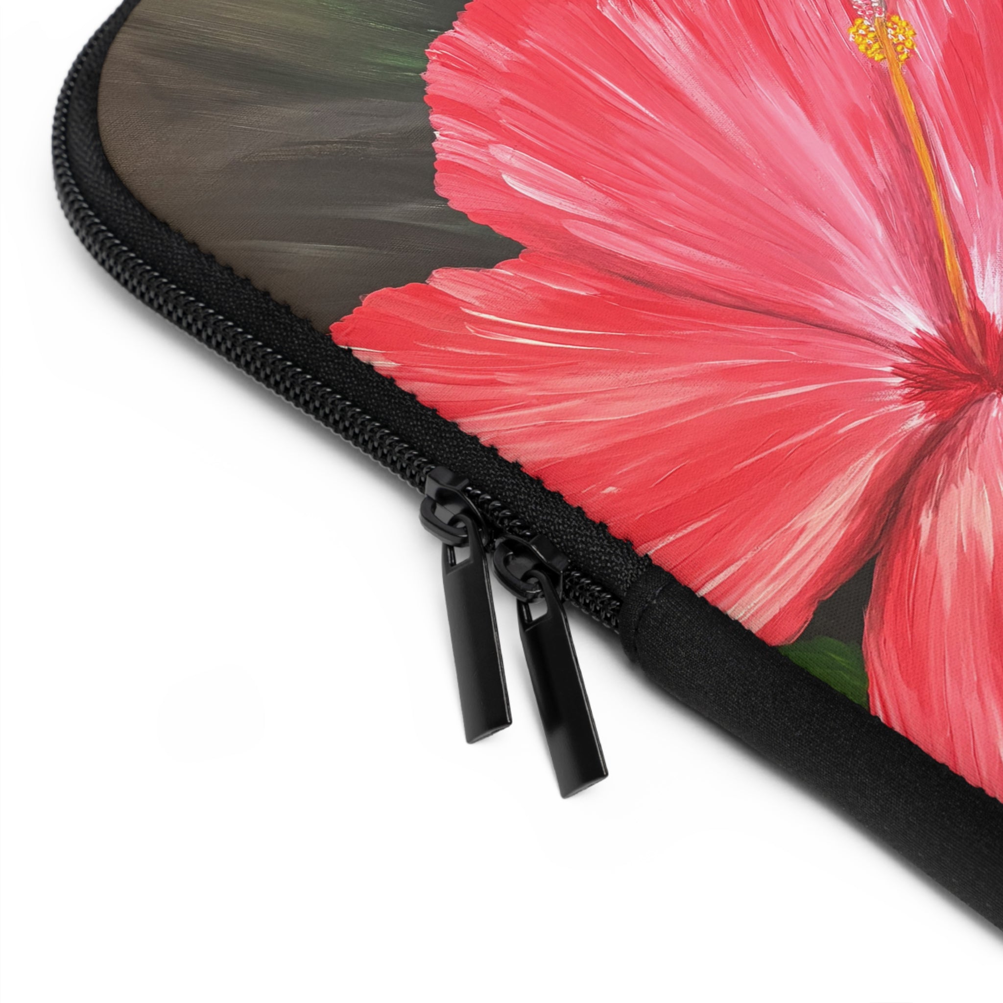 Hibiscus Hues Laptop Sleeve for Tech Lovers - Perfect Gift for Students and Professionals