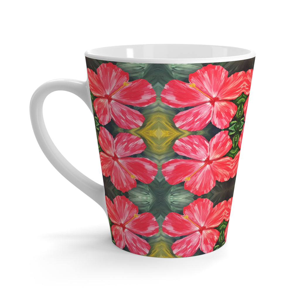 Hibiscus Hues Latte Mug