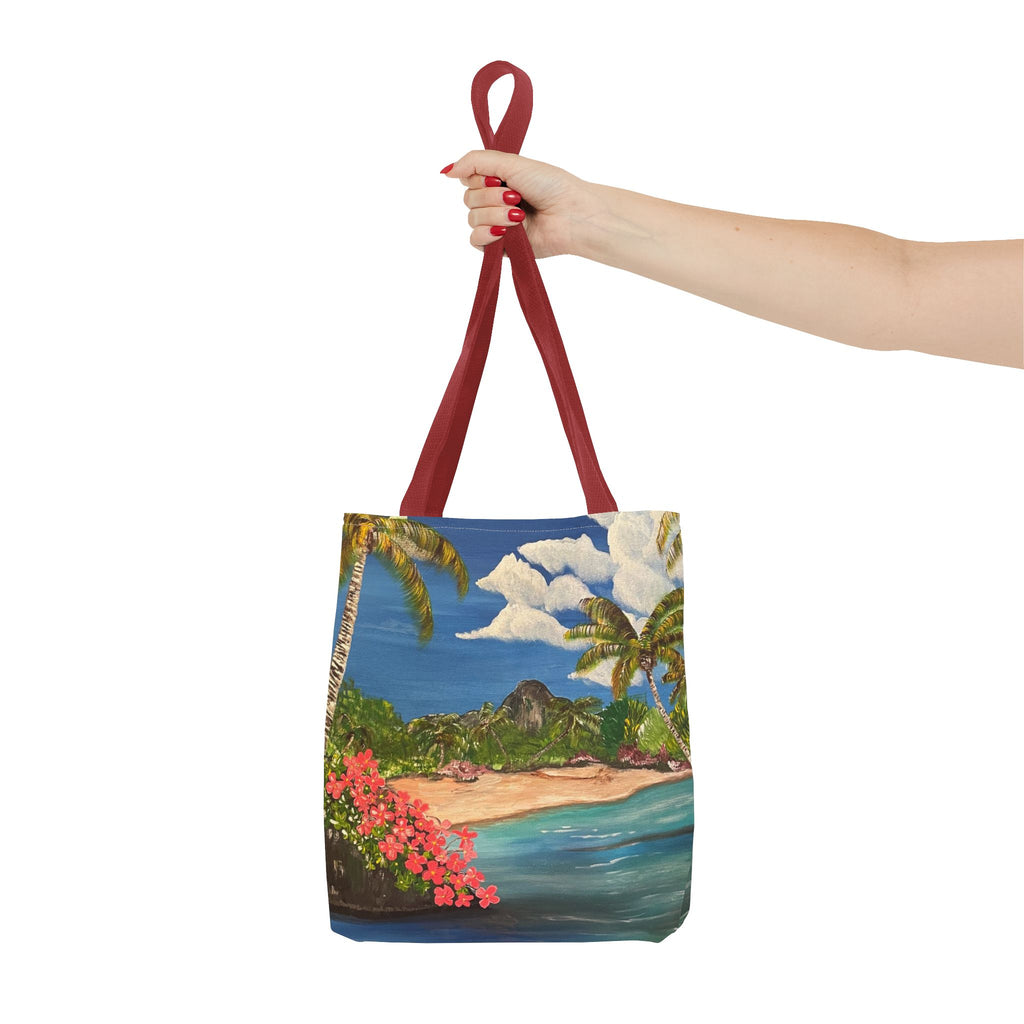 Blooming Paradise Hand Painted Tote Bag