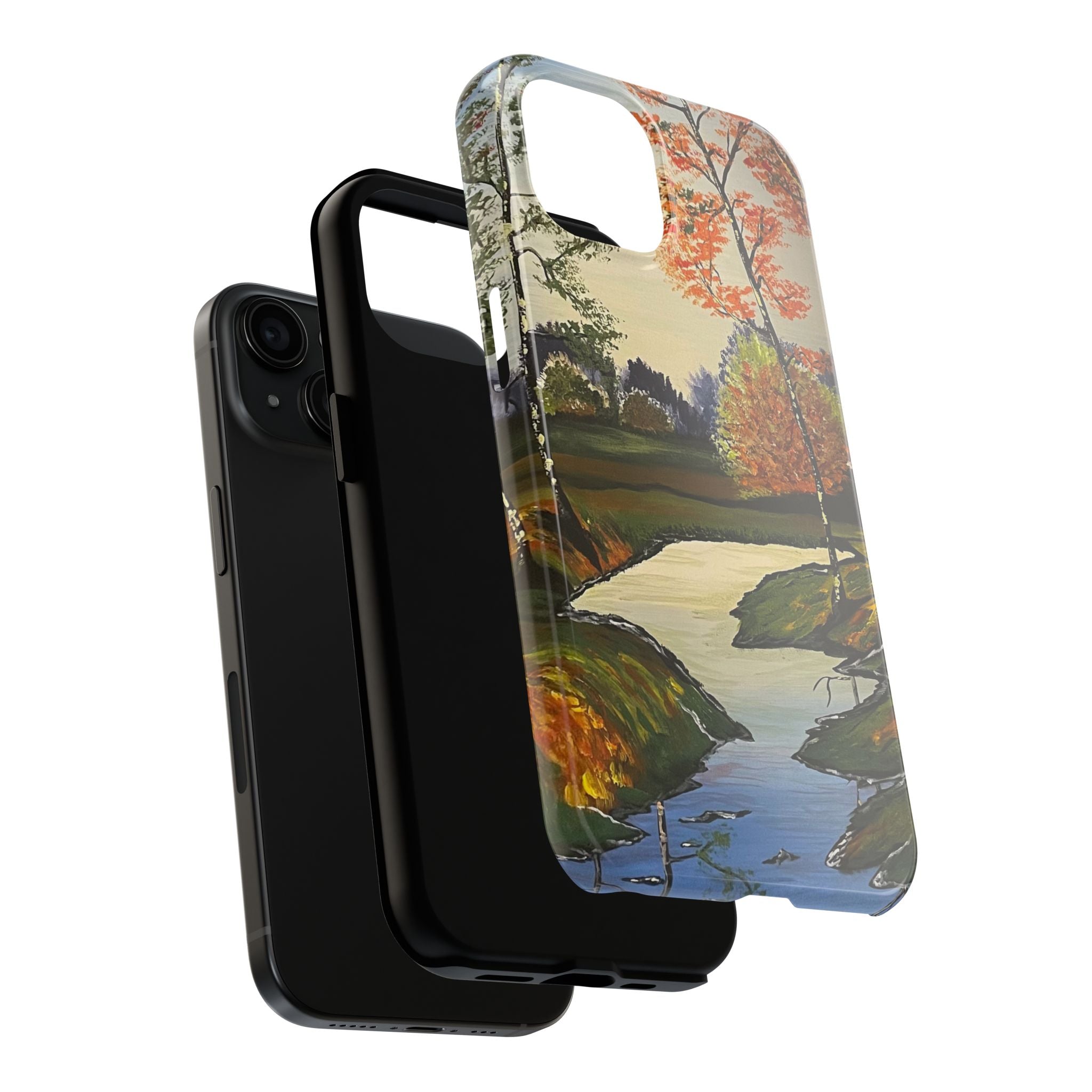 Whispering Birches Phone Case - Hand Painted Unique Designs