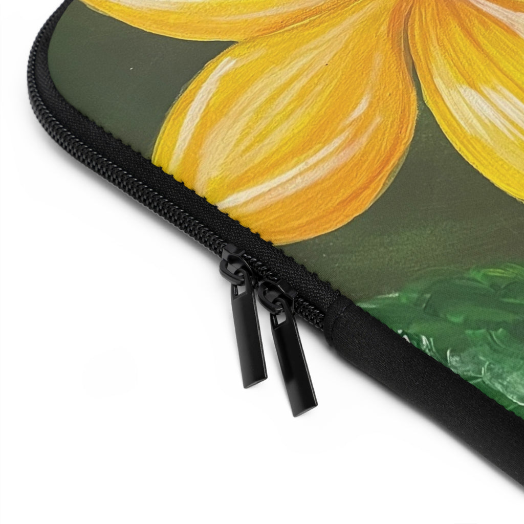 Golden Bloom Laptop Sleeve for Tech Lovers - Perfect Gift for Students and Professionals