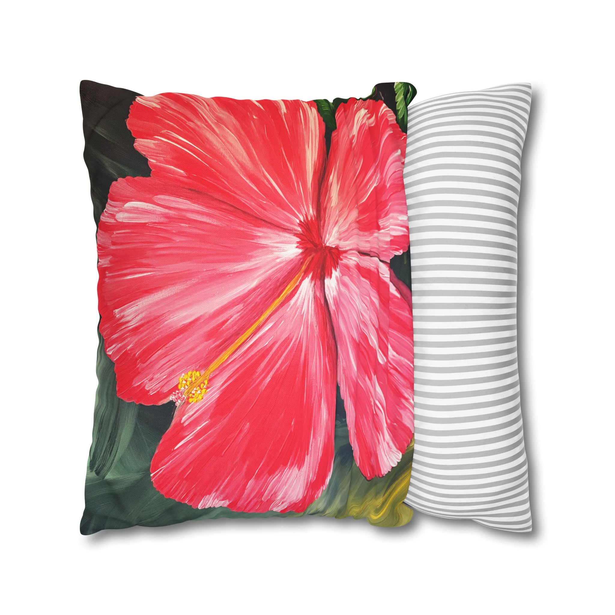 Hibiscus Hues Square Decorative Pillow Sham