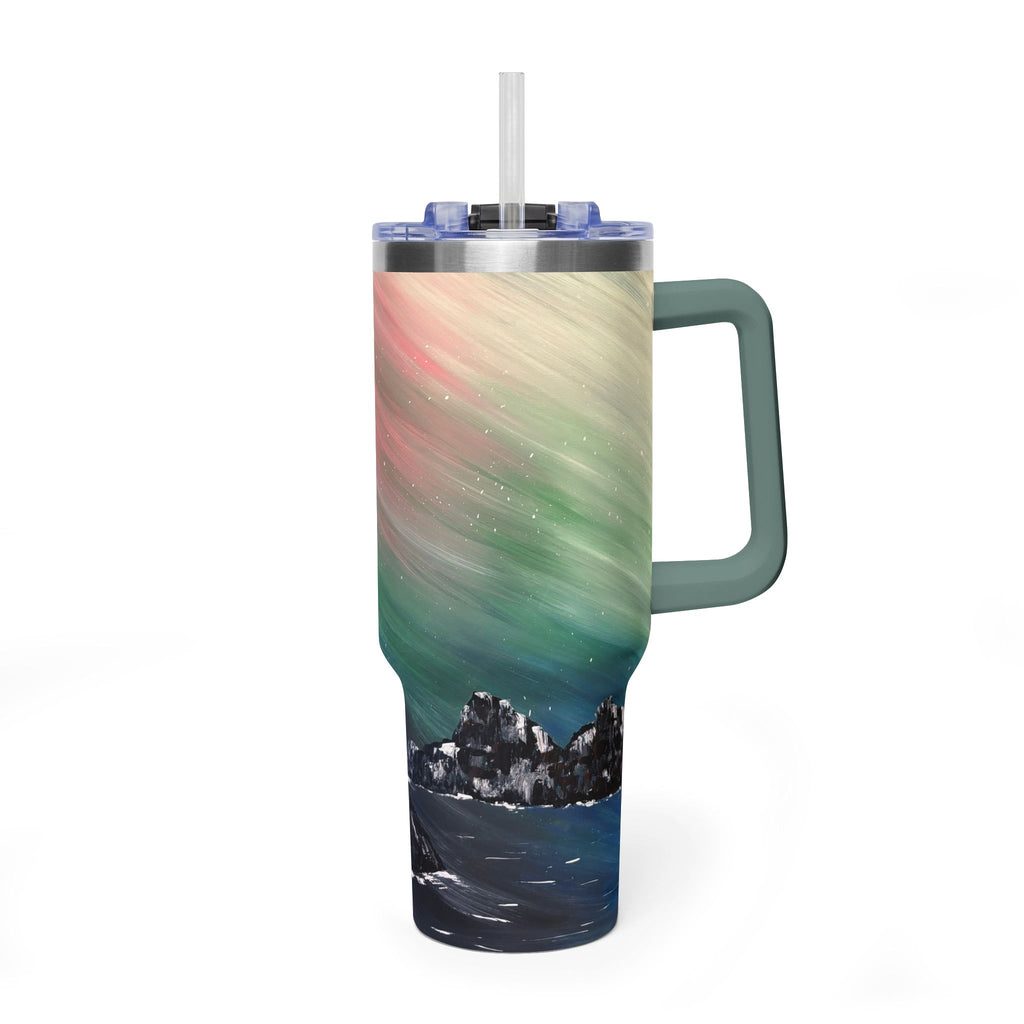The North Sky 40oz  Vacuum Tumbler — Insulated Travel Mug with Straw