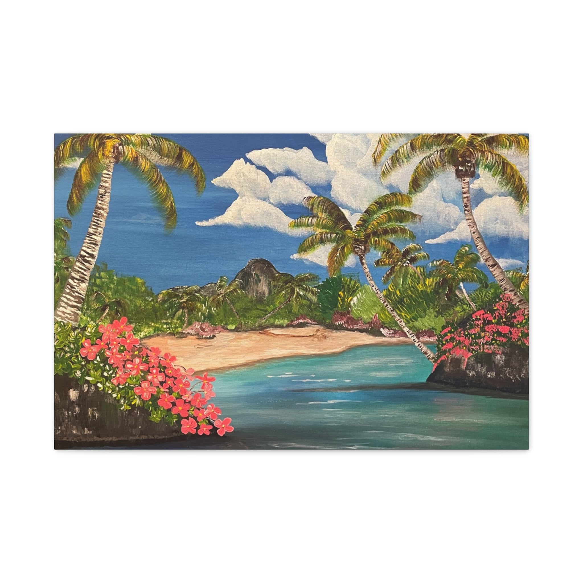 Blooming Paradise Abstract Art Canvas - Contemporary Wall Decor